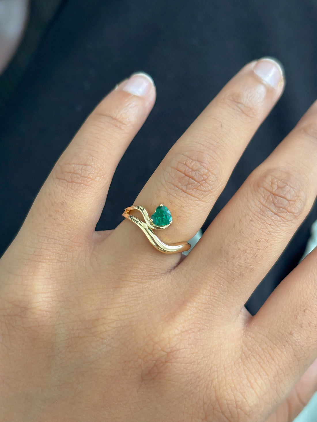 JPRG-5641/13340 Emerald Ring | 18K