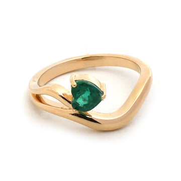 JPRG-5641/13340 Emerald Ring | 18K