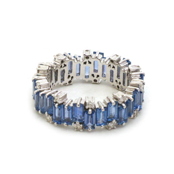 JPRG-5648/13347 Blue Sapphire Diamond Ring | 18K