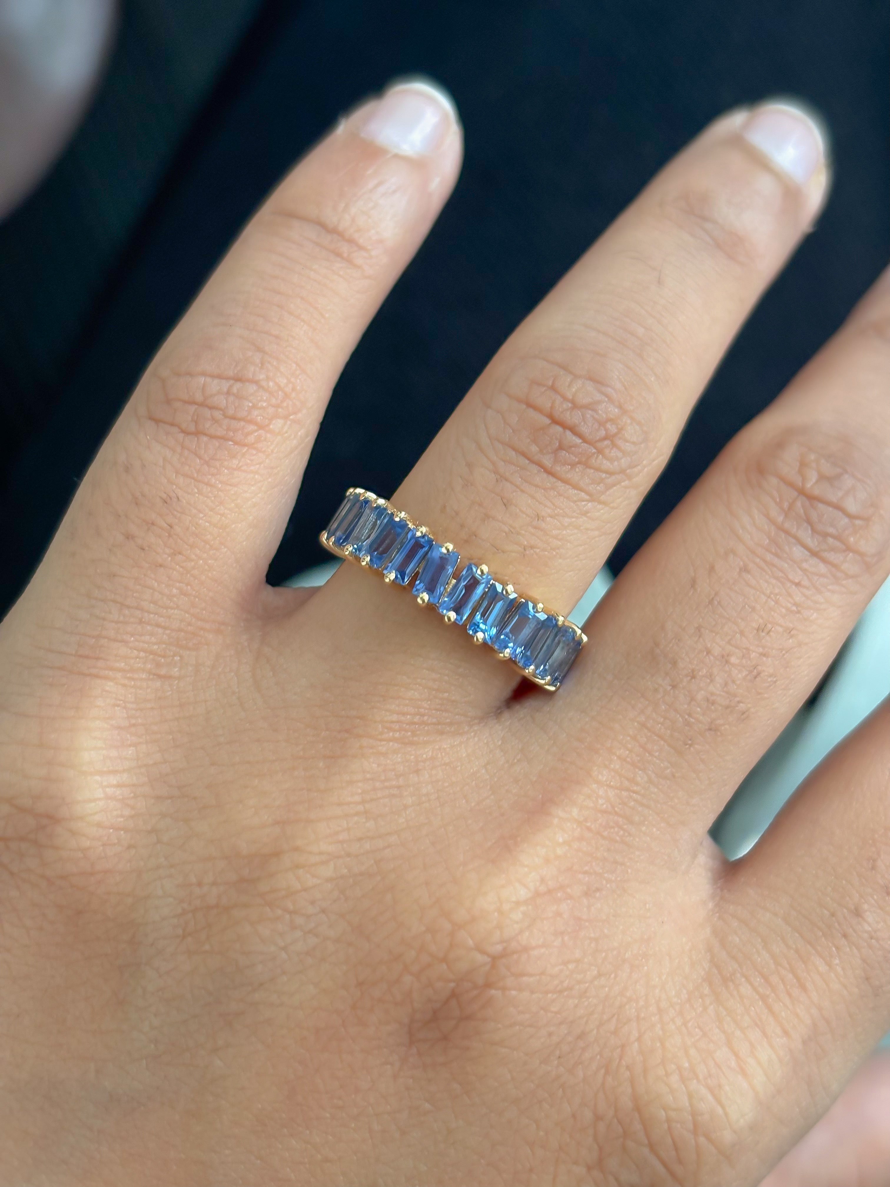 JPRG-5654/13363 Blue Sapphire Ring | 18K