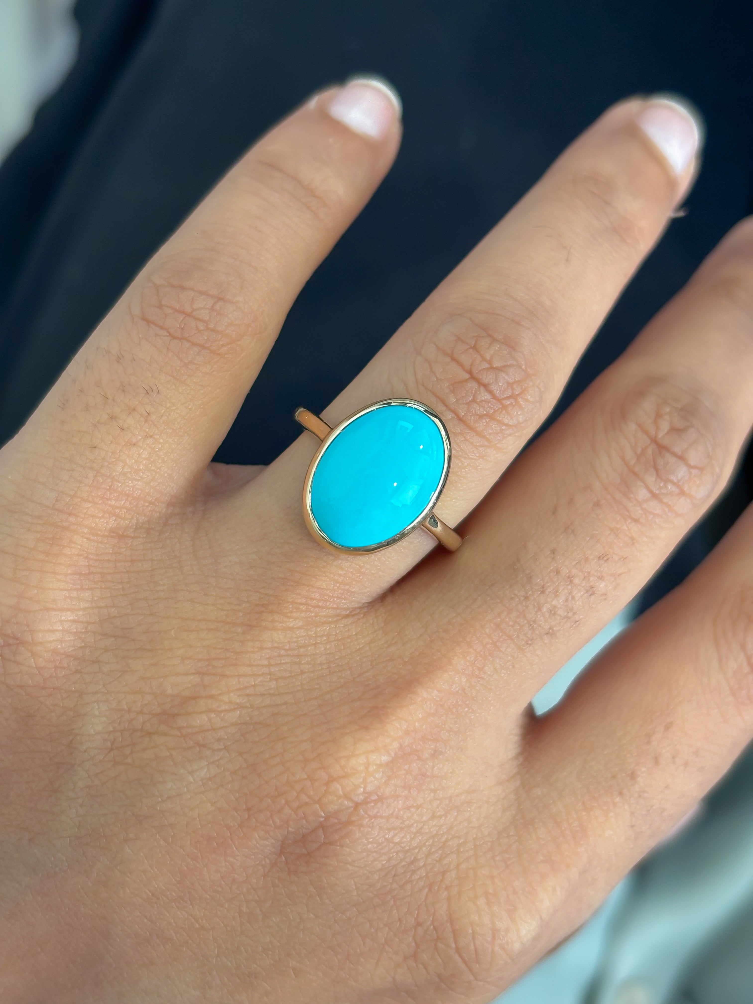 JPRG-5656/13373 Turquoise Ring | 14K
