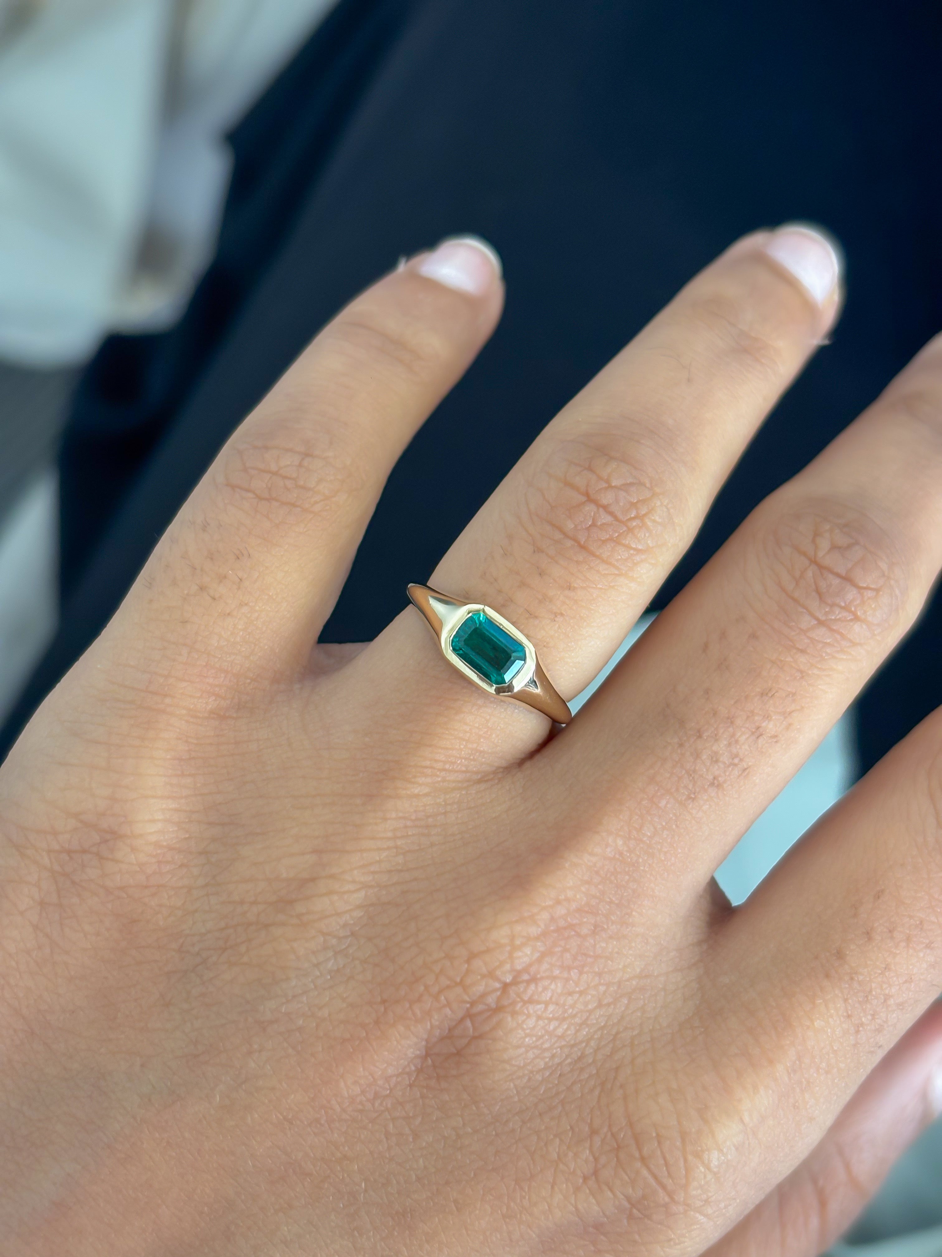 JPRG-5658/13385 Emerald Ring | 14K