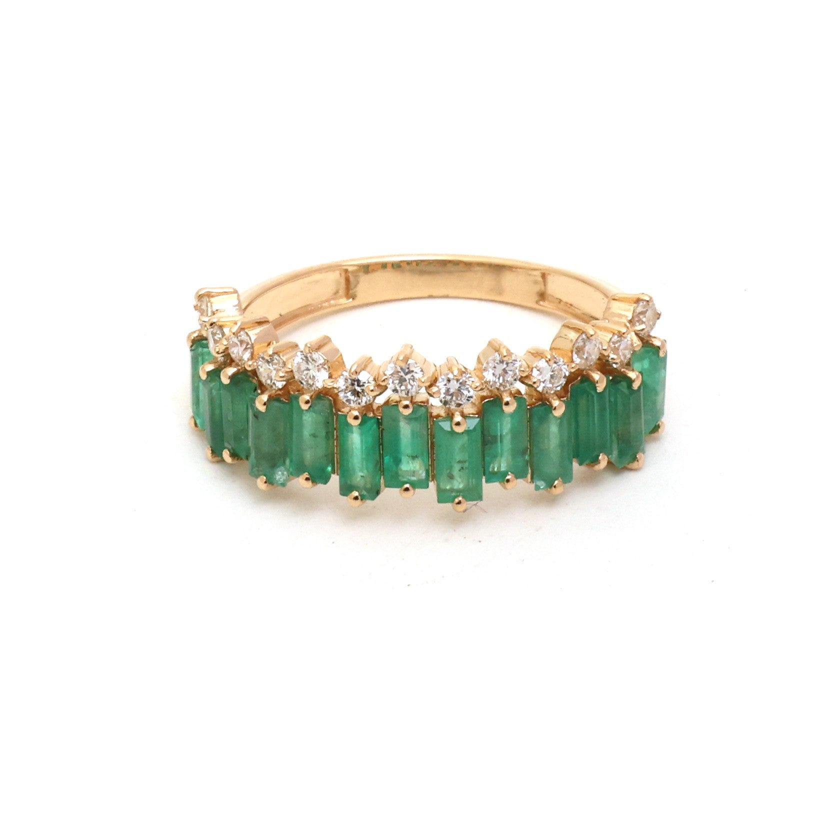 JPRG-5672/13416 Emerald Diamond Ring | 18K
