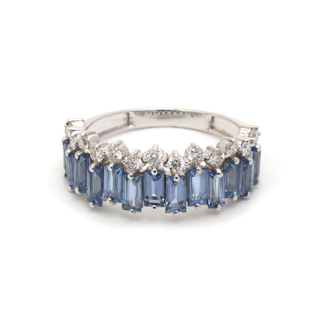 JPRG-5673/13417 Blue Sapphire Diamond Ring | 18K