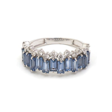 JPRG-5673/13417 Blue Sapphire Diamond Ring | 18K
