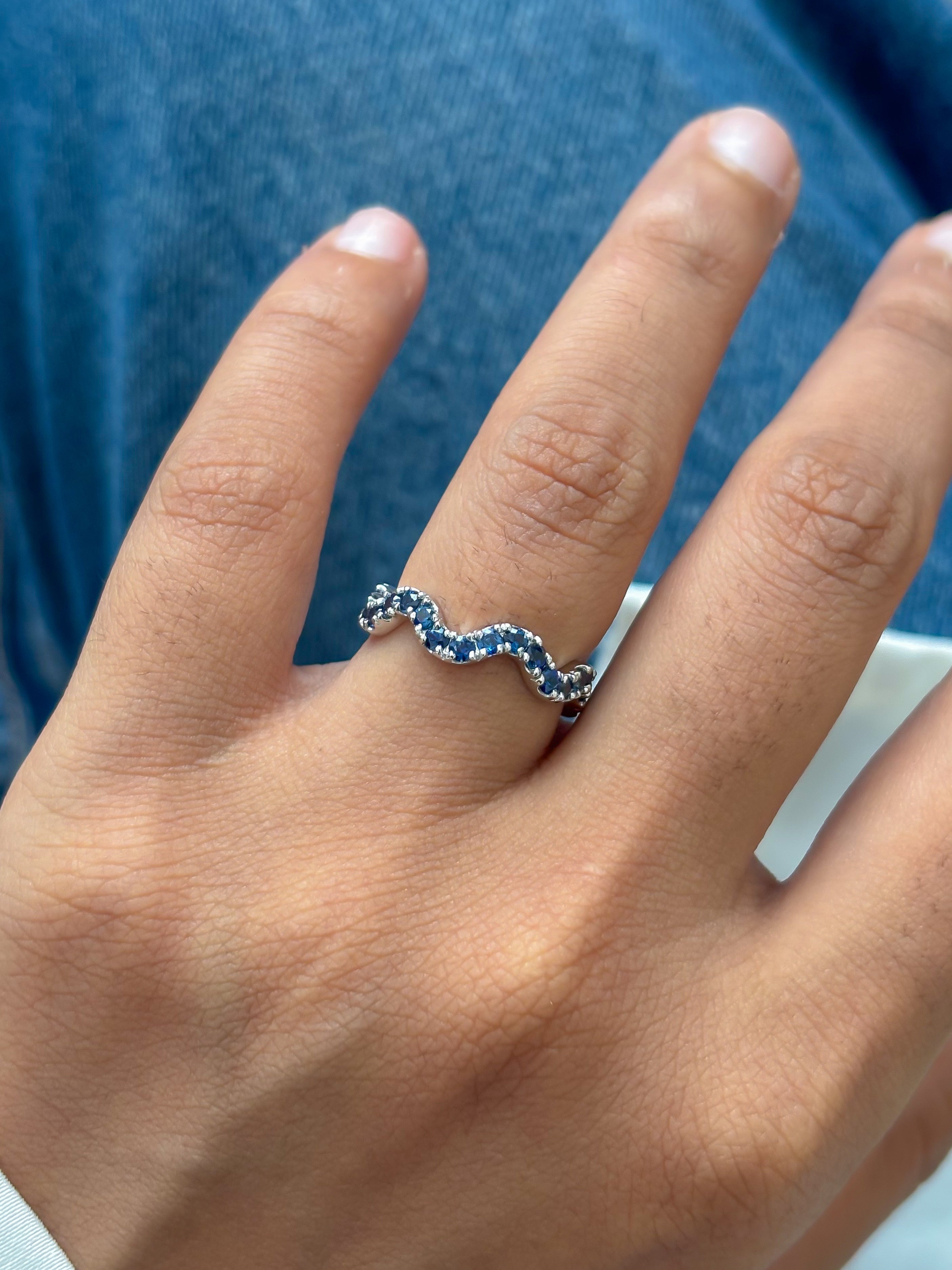 JPRG-5684/13456 Blue Sapphire Ring | 18K