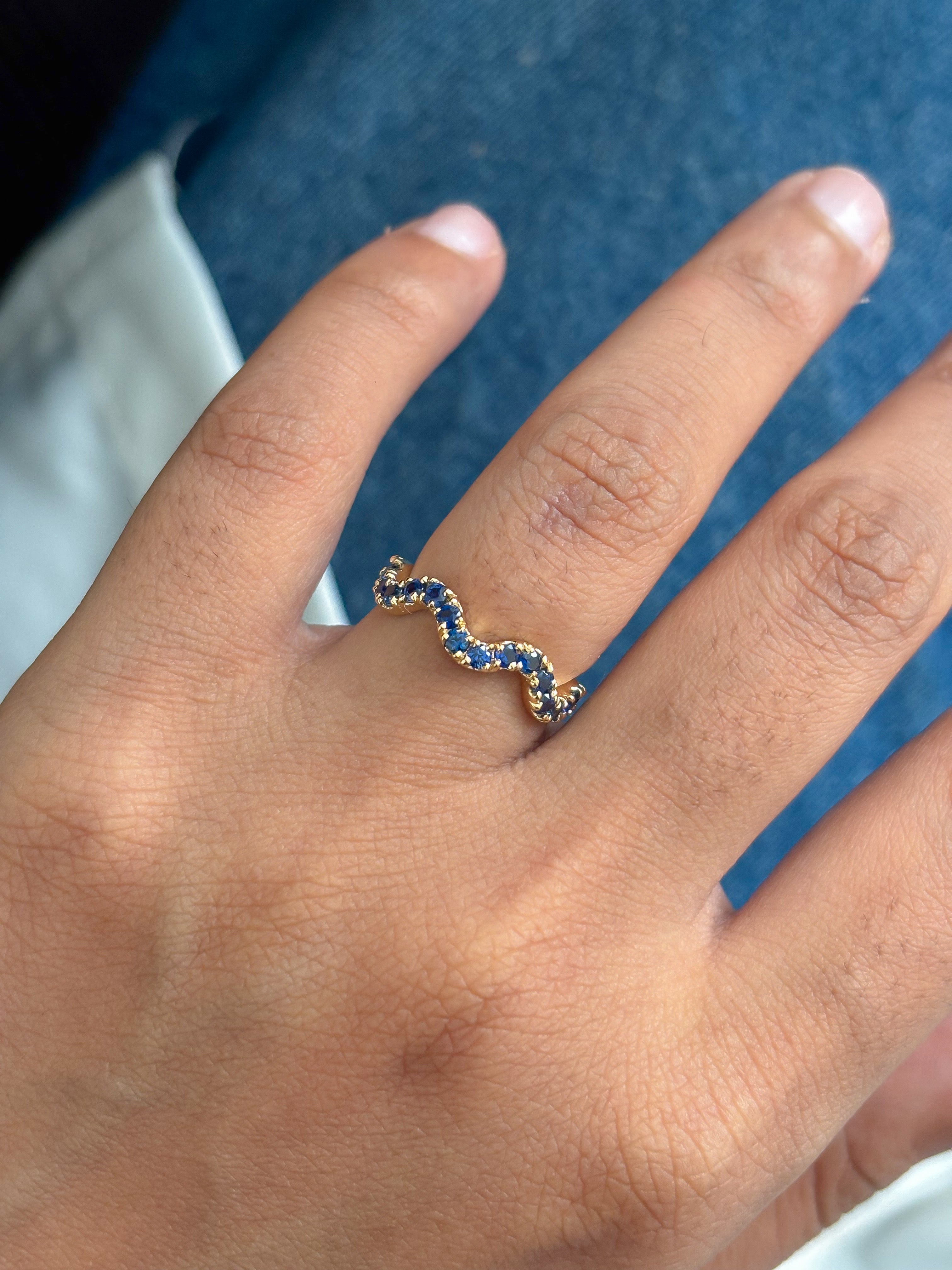 JPRG-5694/13473 Blue Sapphire Ring | 18K