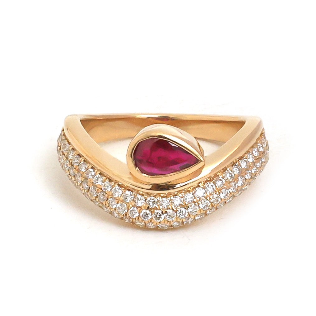 JPRG-5696/13476 Ruby Diamond Ring | 18K