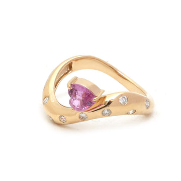 JPRG-5701/13483 Pink Sapphire Diamond Ring | 18K