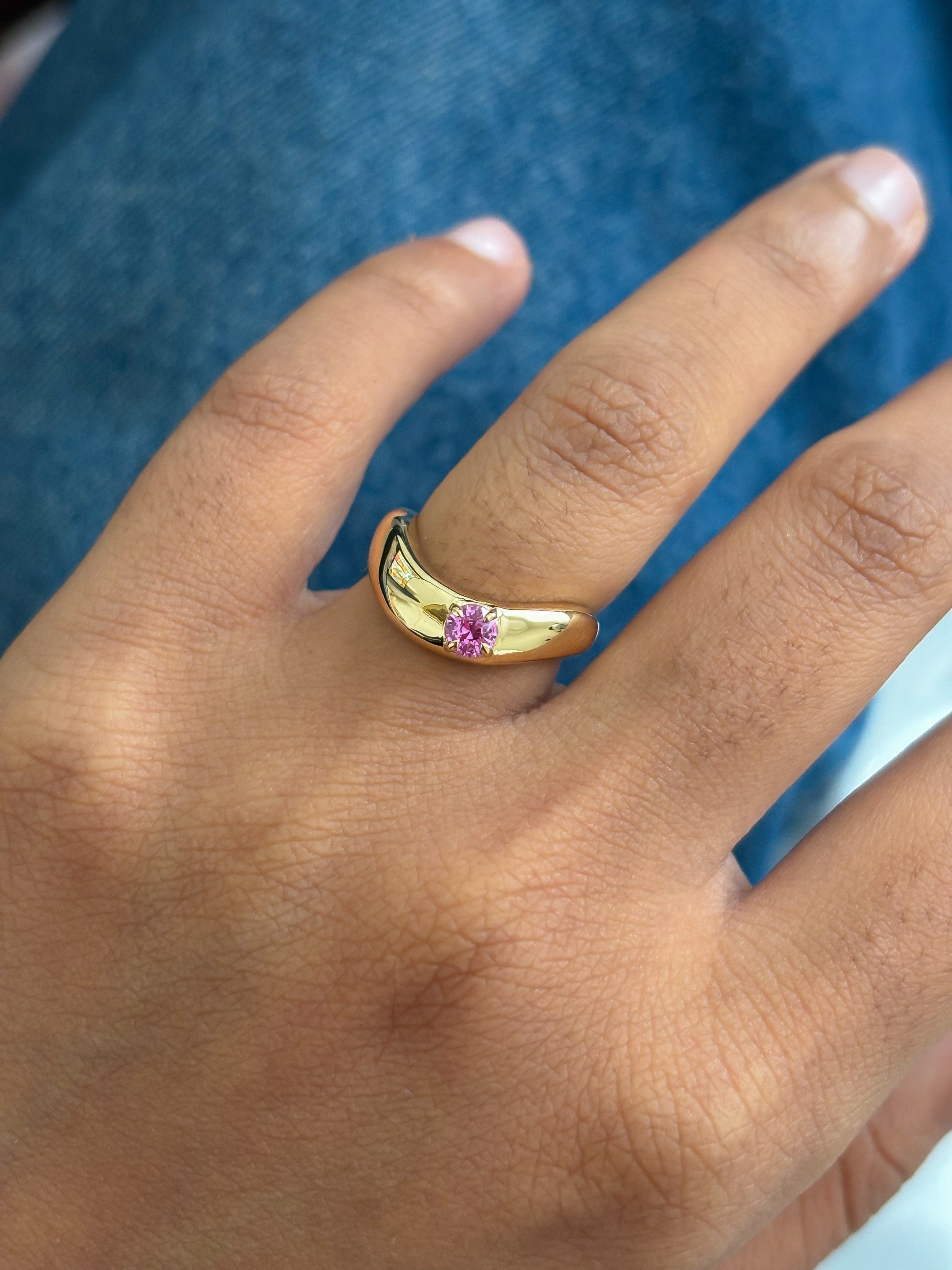 JPRG-5707/13490 Pink Sapphire Ring | 18K