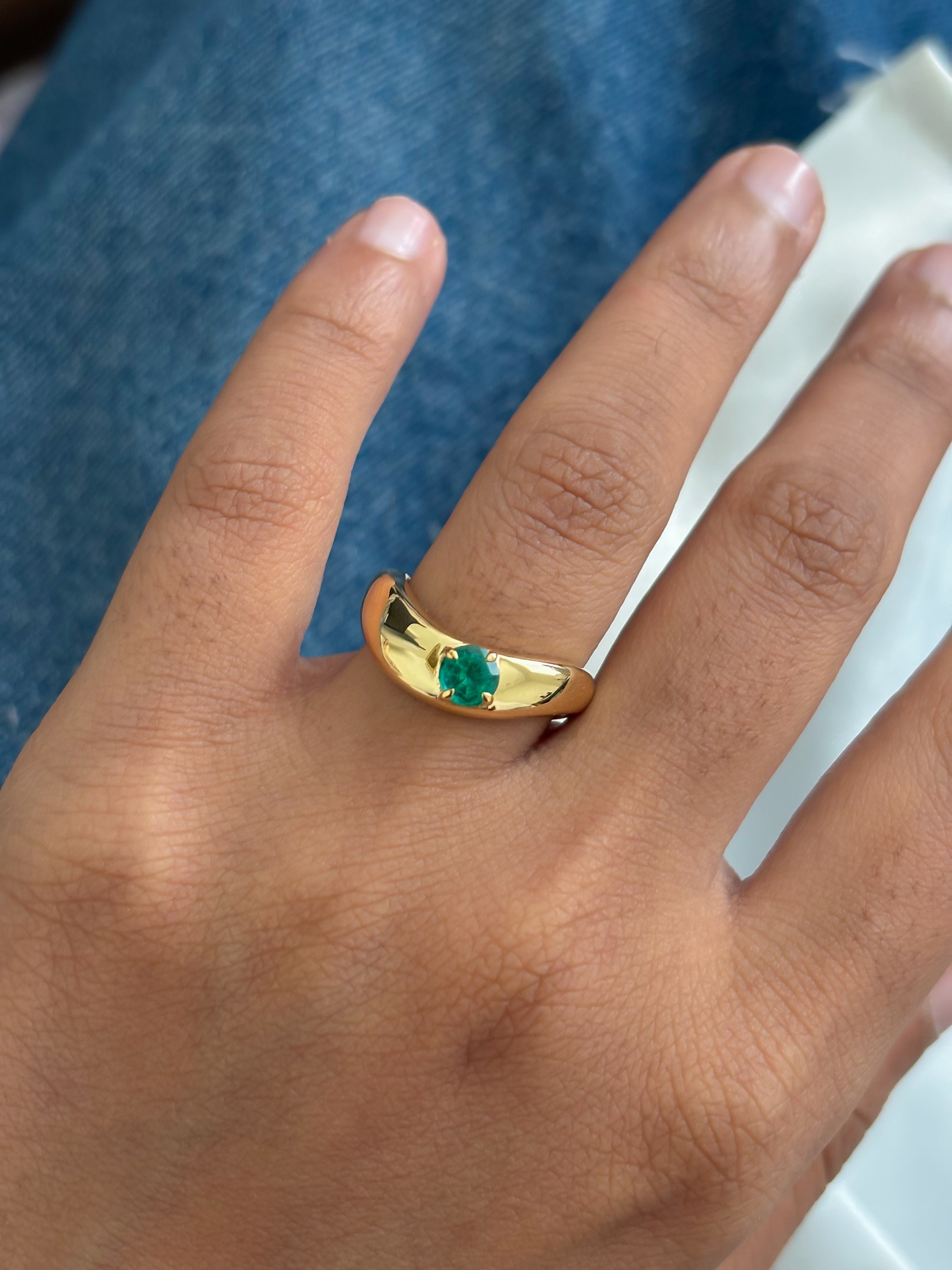 JPRG-5710/13493 Emerald Ring | 18K