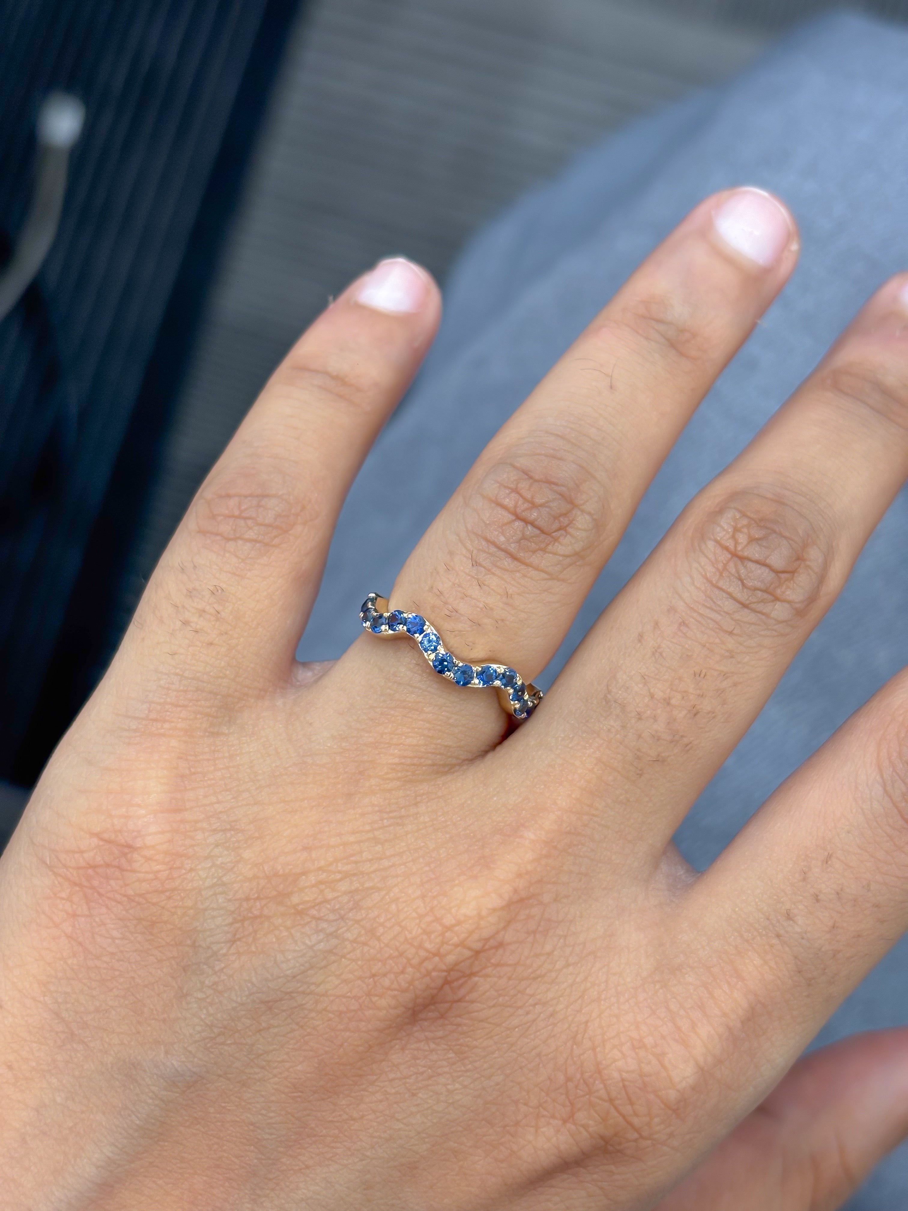 JPRG-5718/13510 Blue Sapphire Ring | 14K
