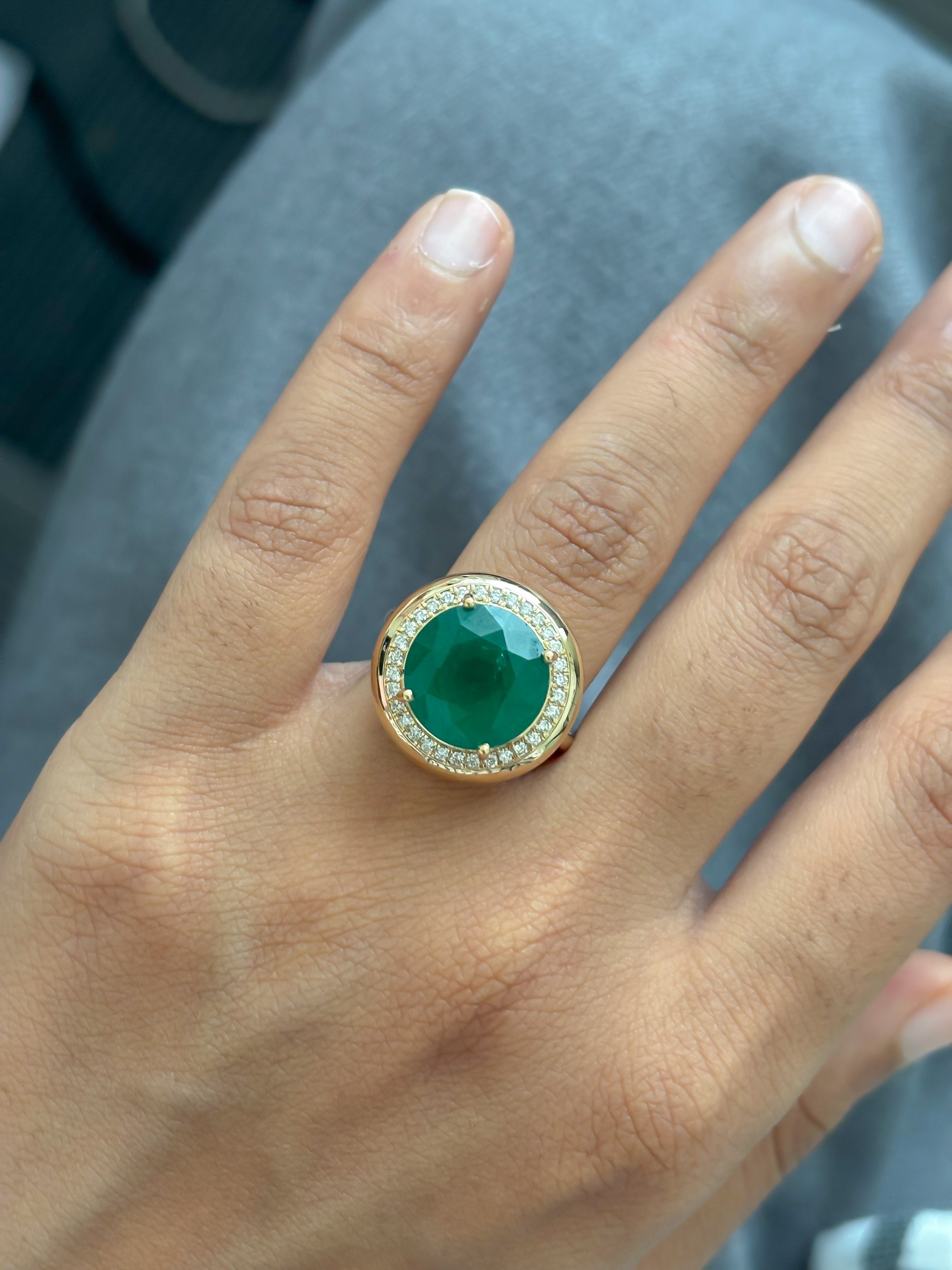 JPRG-5719/13511 Emerald Diamond Ring | 18K