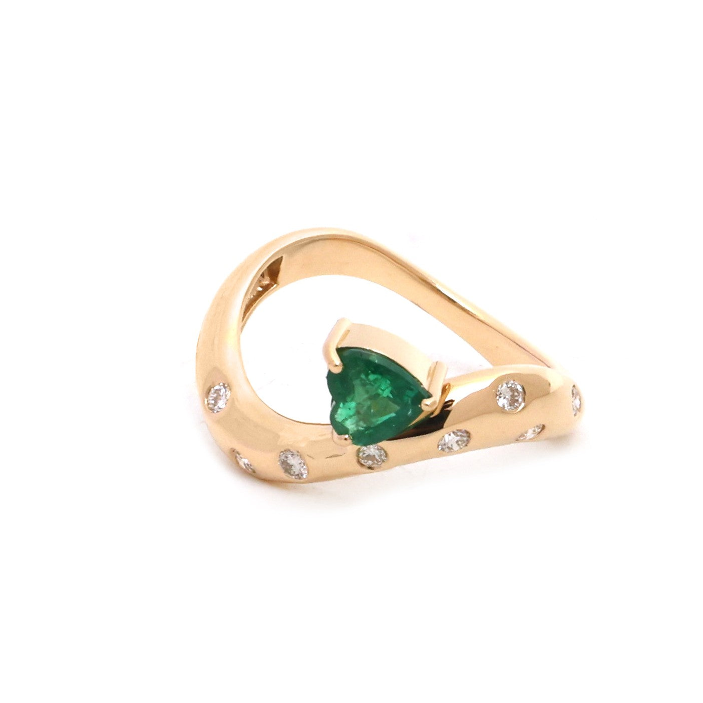 JPRG-5720/13512 Emerald Diamond Ring | 18K