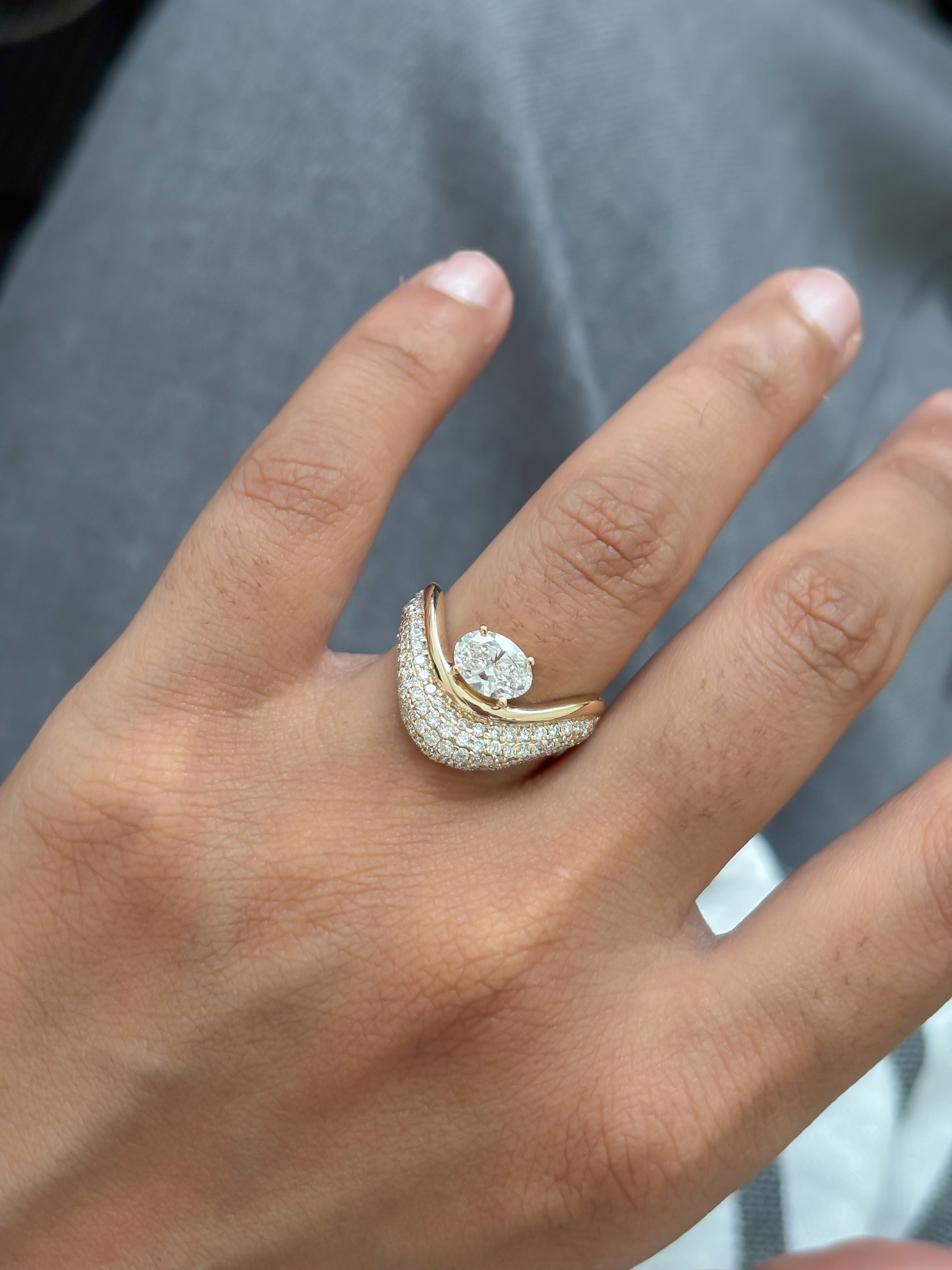 JPRG-5730/13522 Lab Grown Diamond Ring | 14K