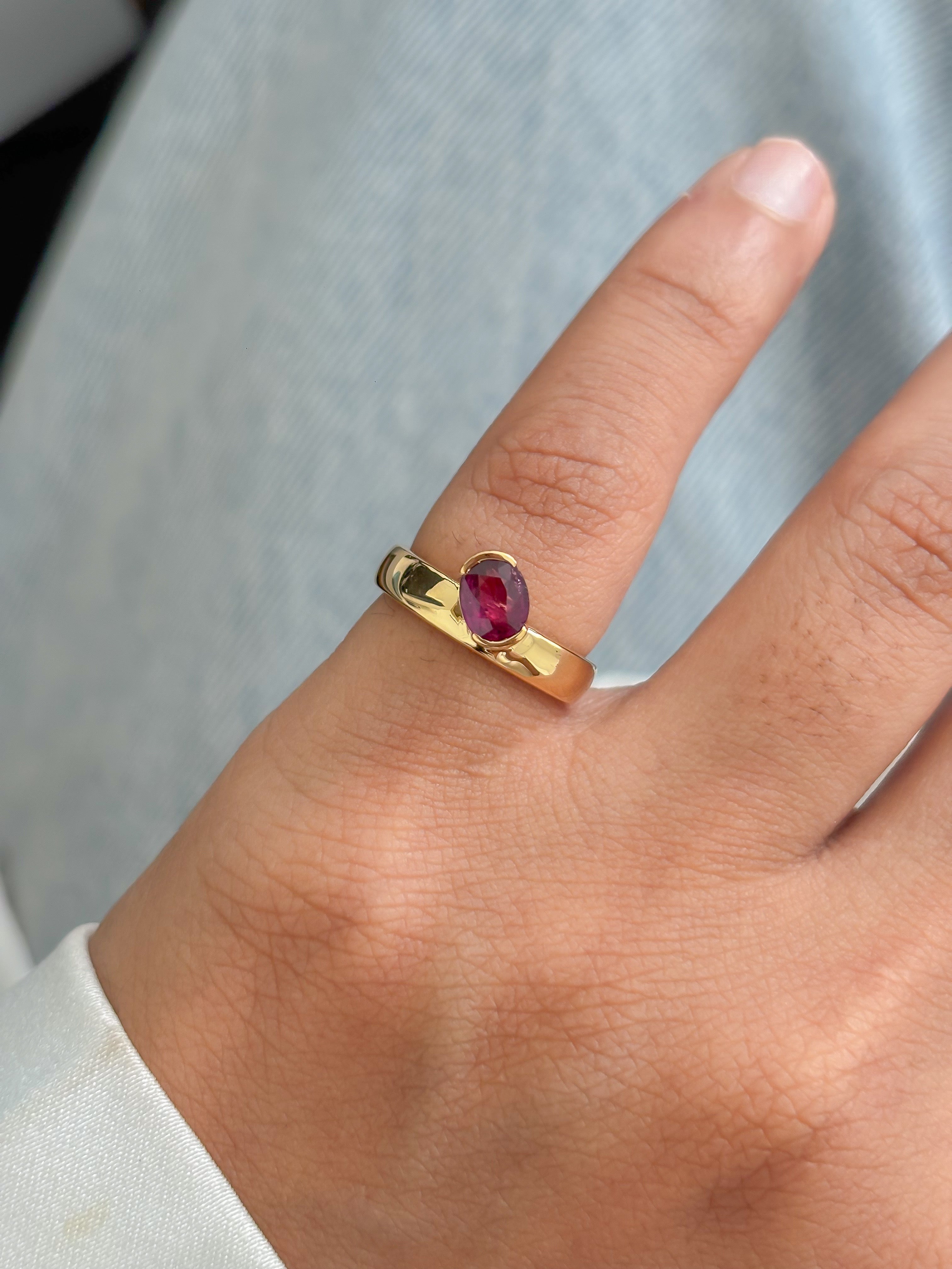 JPRG-5736/13532 Ruby Ring | 18K
