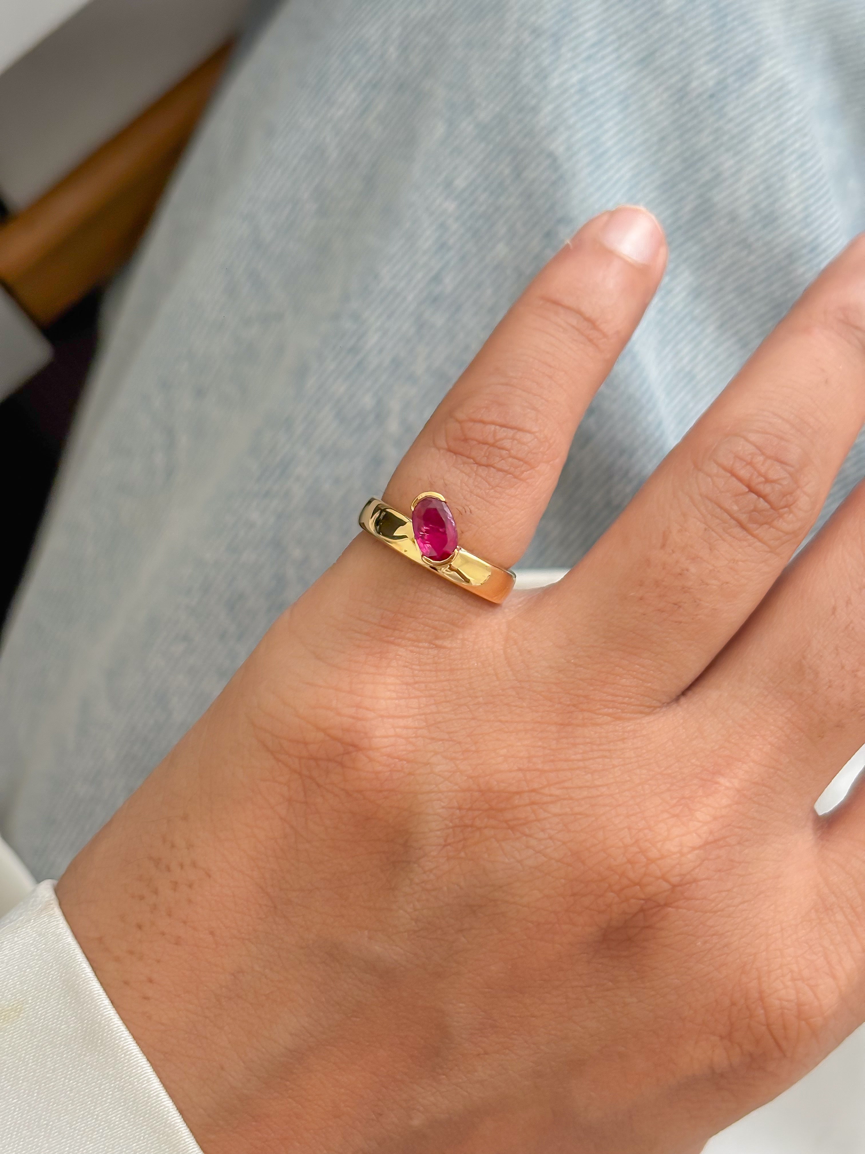 JPRG-5738/13534 Ruby Ring | 18K