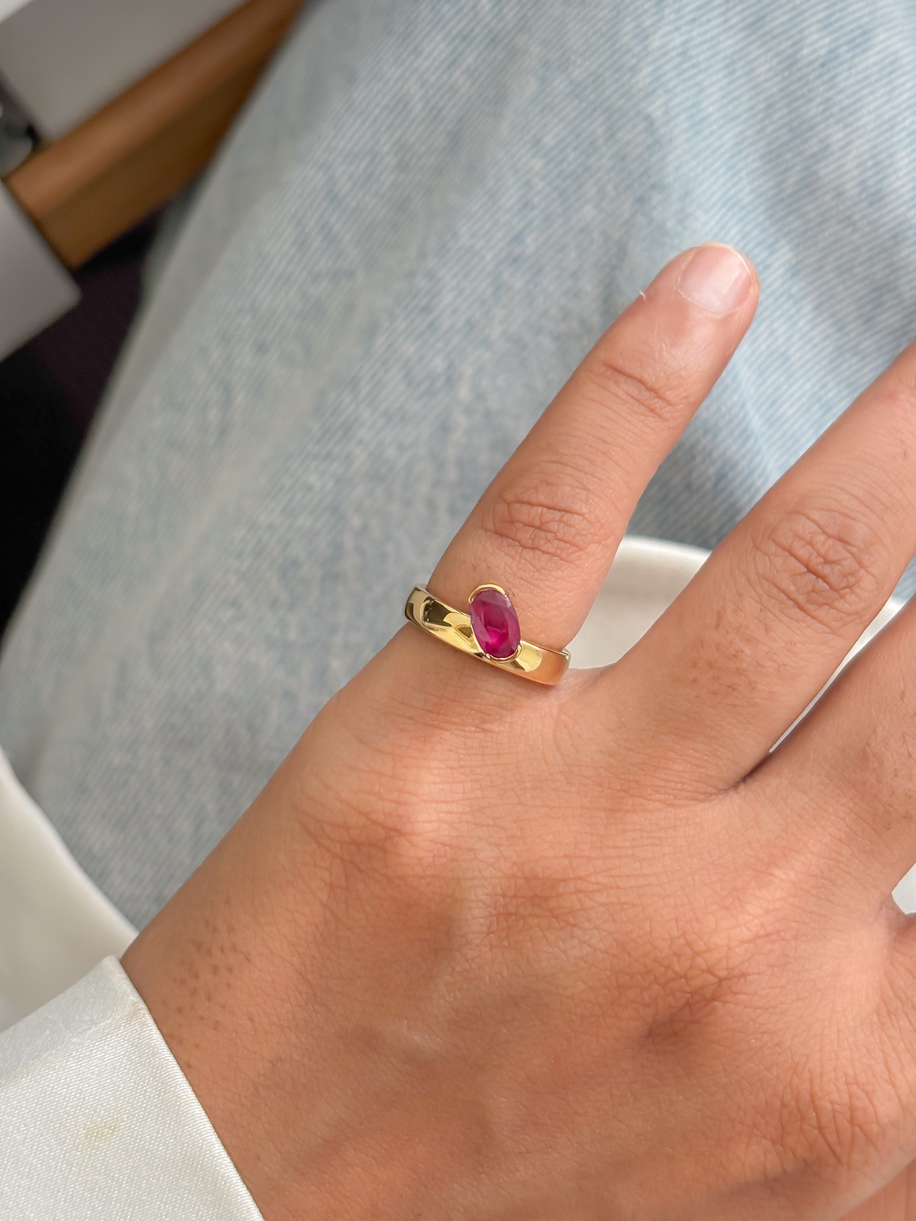 JPRG-5739/13535 Ruby Ring | 18K