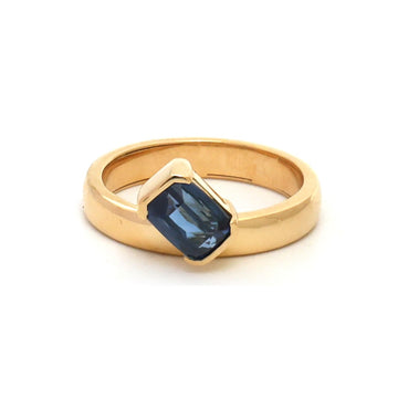 JPRG-5741/13537 Blue Sapphire Ring | 18K
