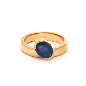JPRG-5745/13541 Blue Sapphire Ring | 18K