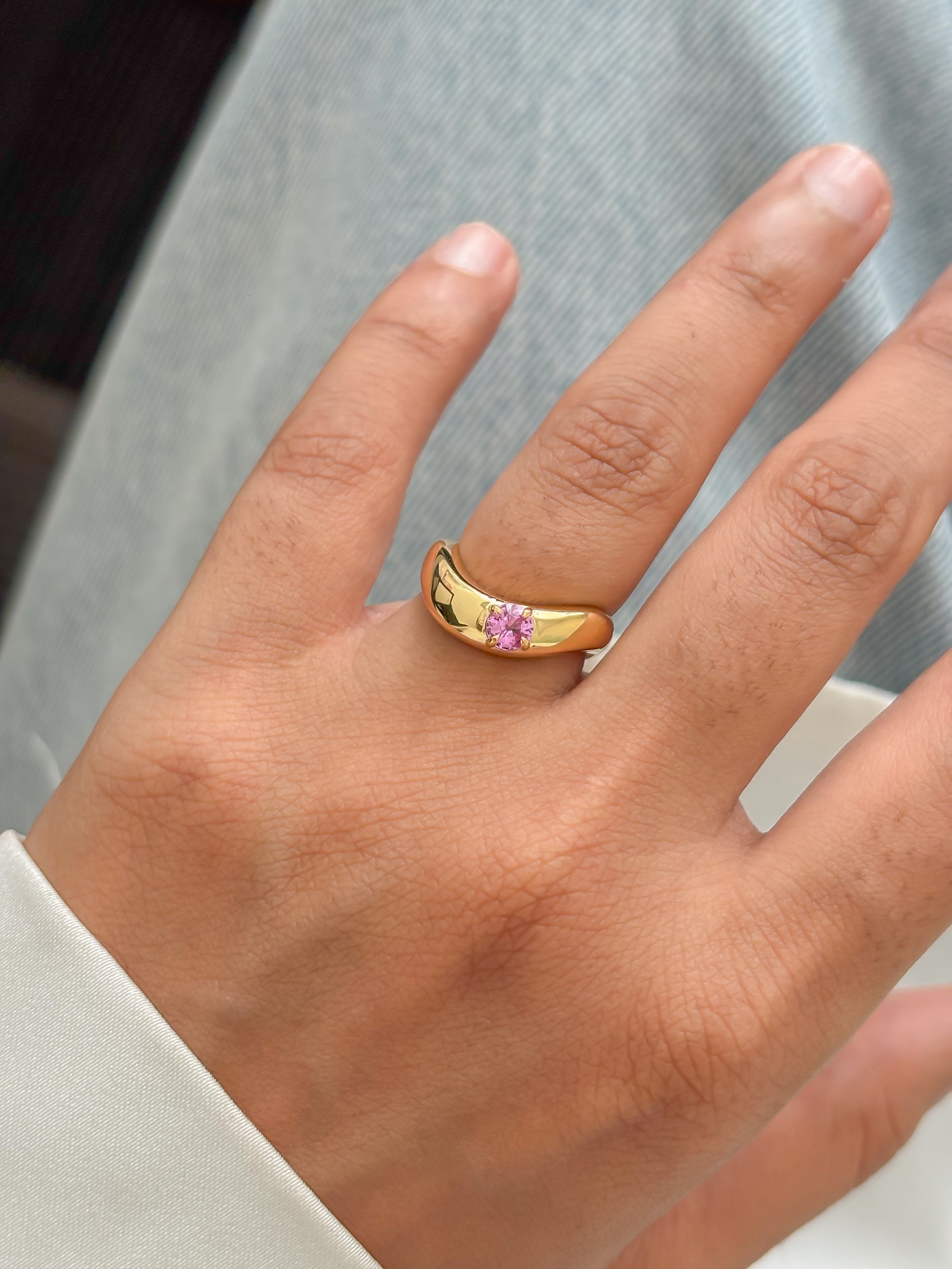JPRG-5747/13545 Pink Sapphire Ring | 18K