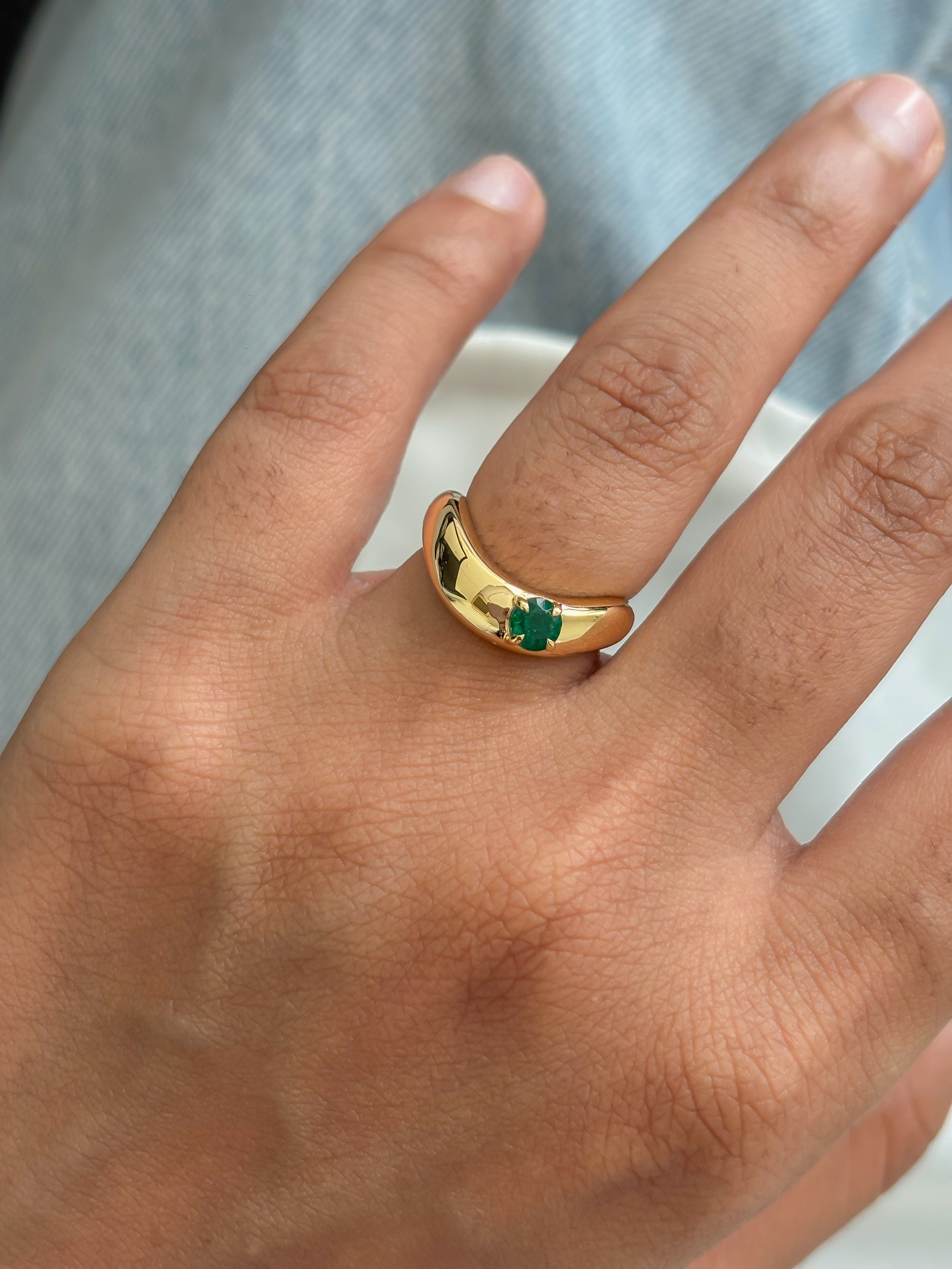 JPRG-5752/13550 Emerald Ring | 18K