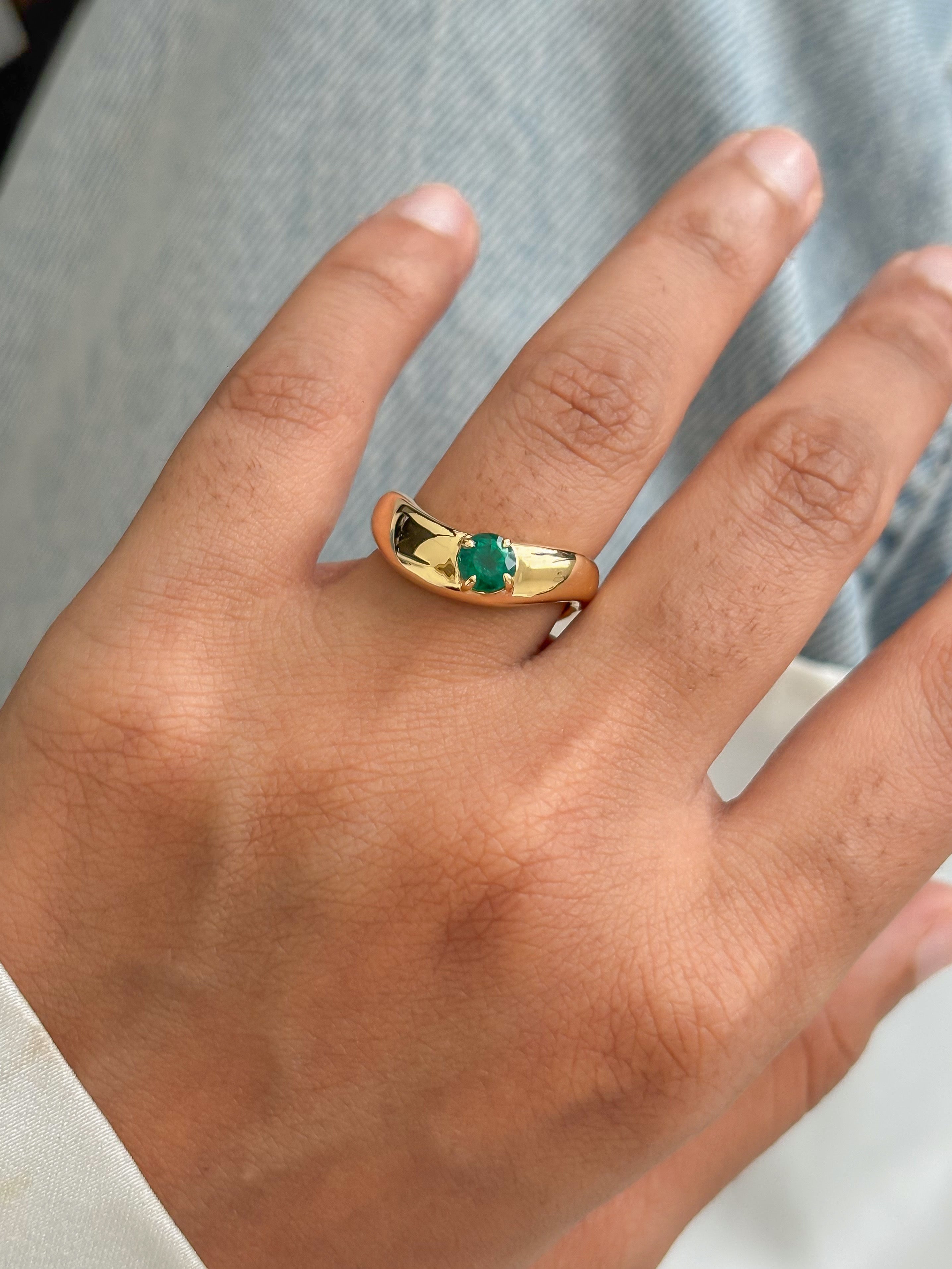 JPRG-5754/13552 Emerald Ring | 18K
