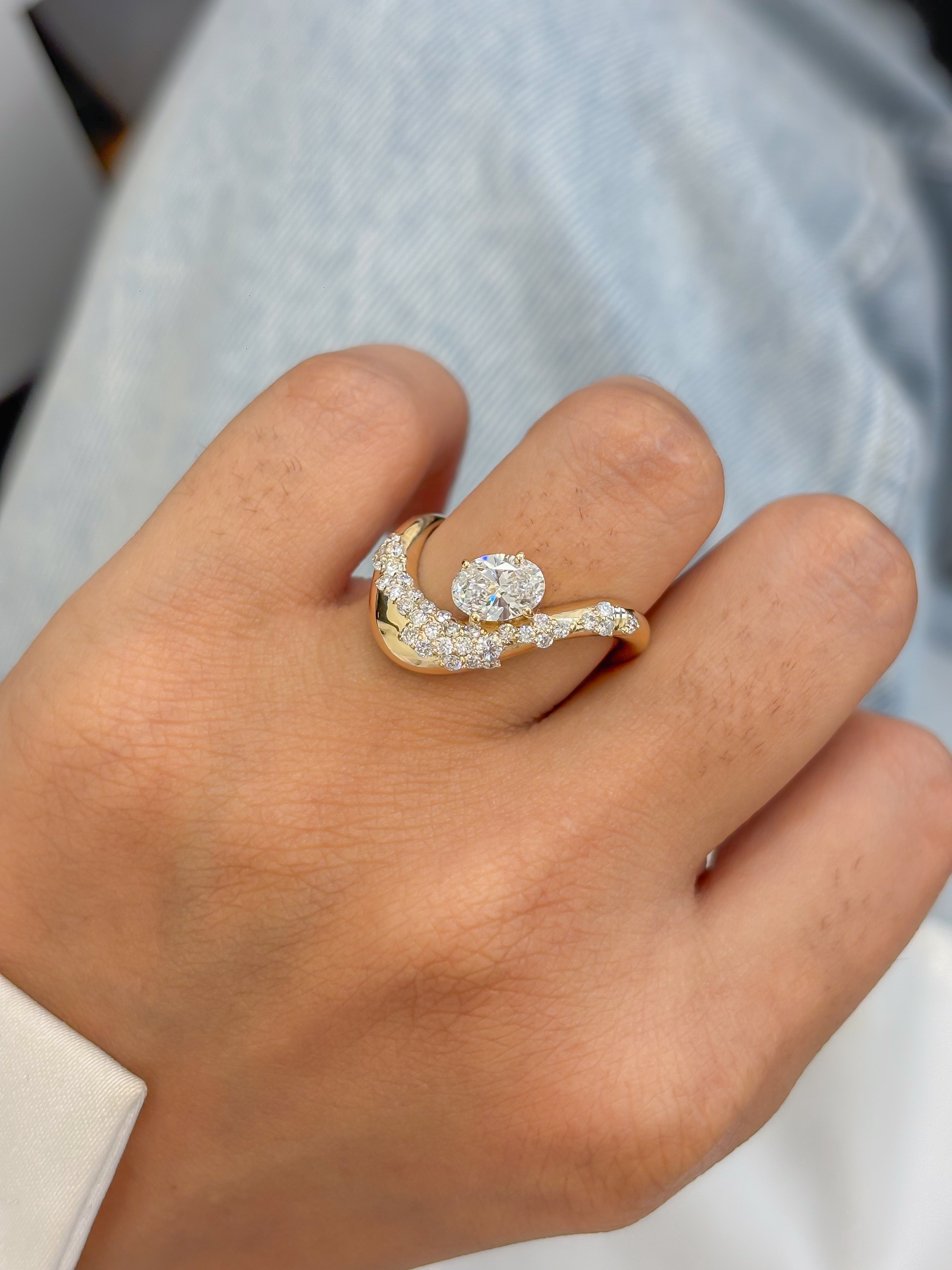 JPRG-5758/13578 Lab Grown Diamond Ring | 14K