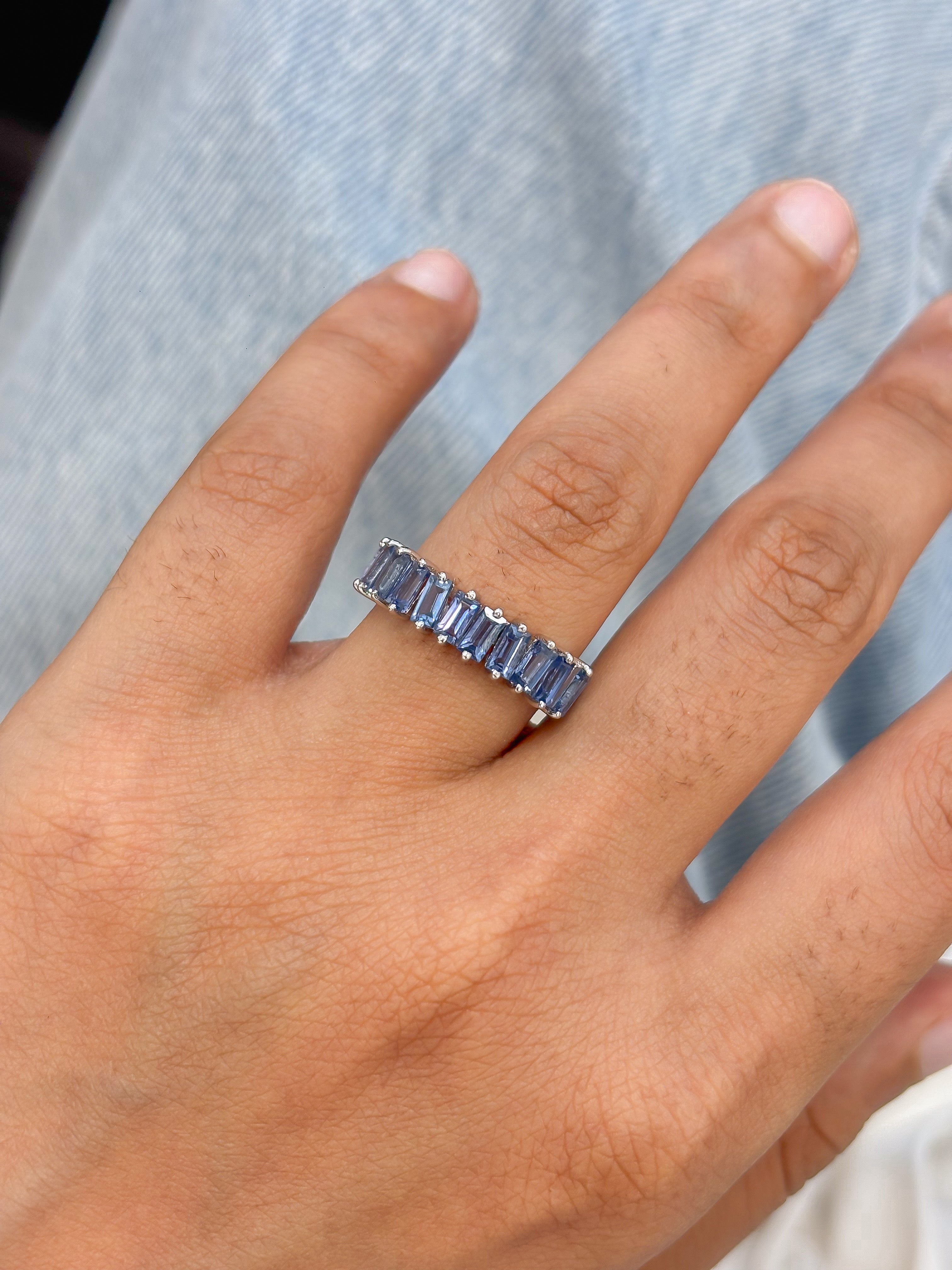 JPRG-5763/13583 Blue Sapphire Ring | 14K
