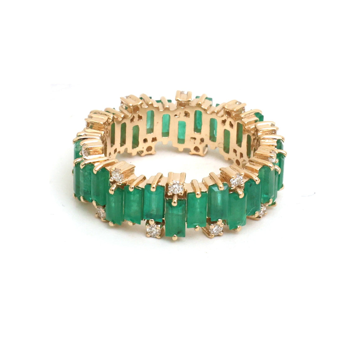 JPRG-5765/13585 Emerald Diamond Ring | 14K