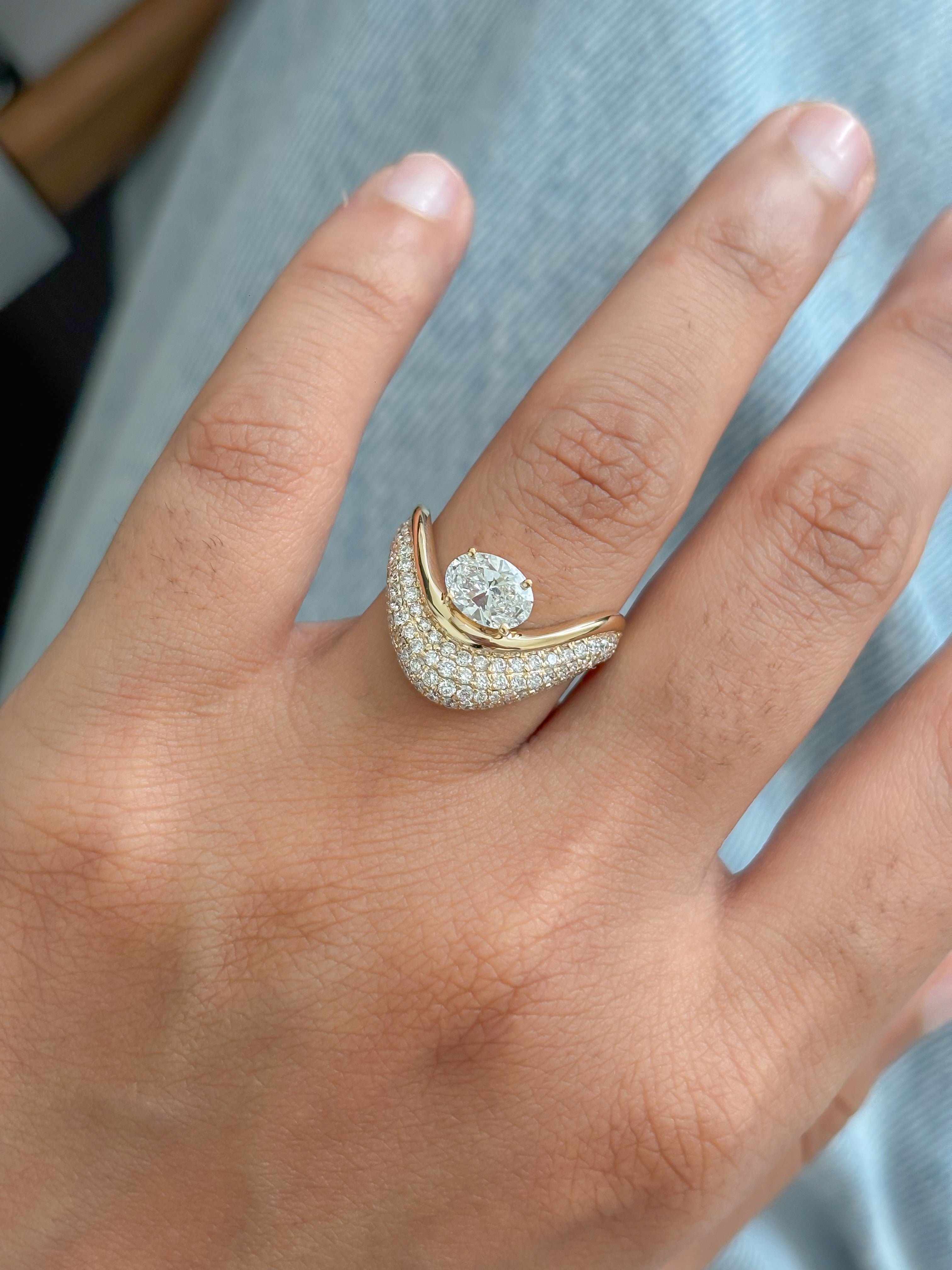 JPRG-5766/13586 Lab Grown Diamond Ring | 14K
