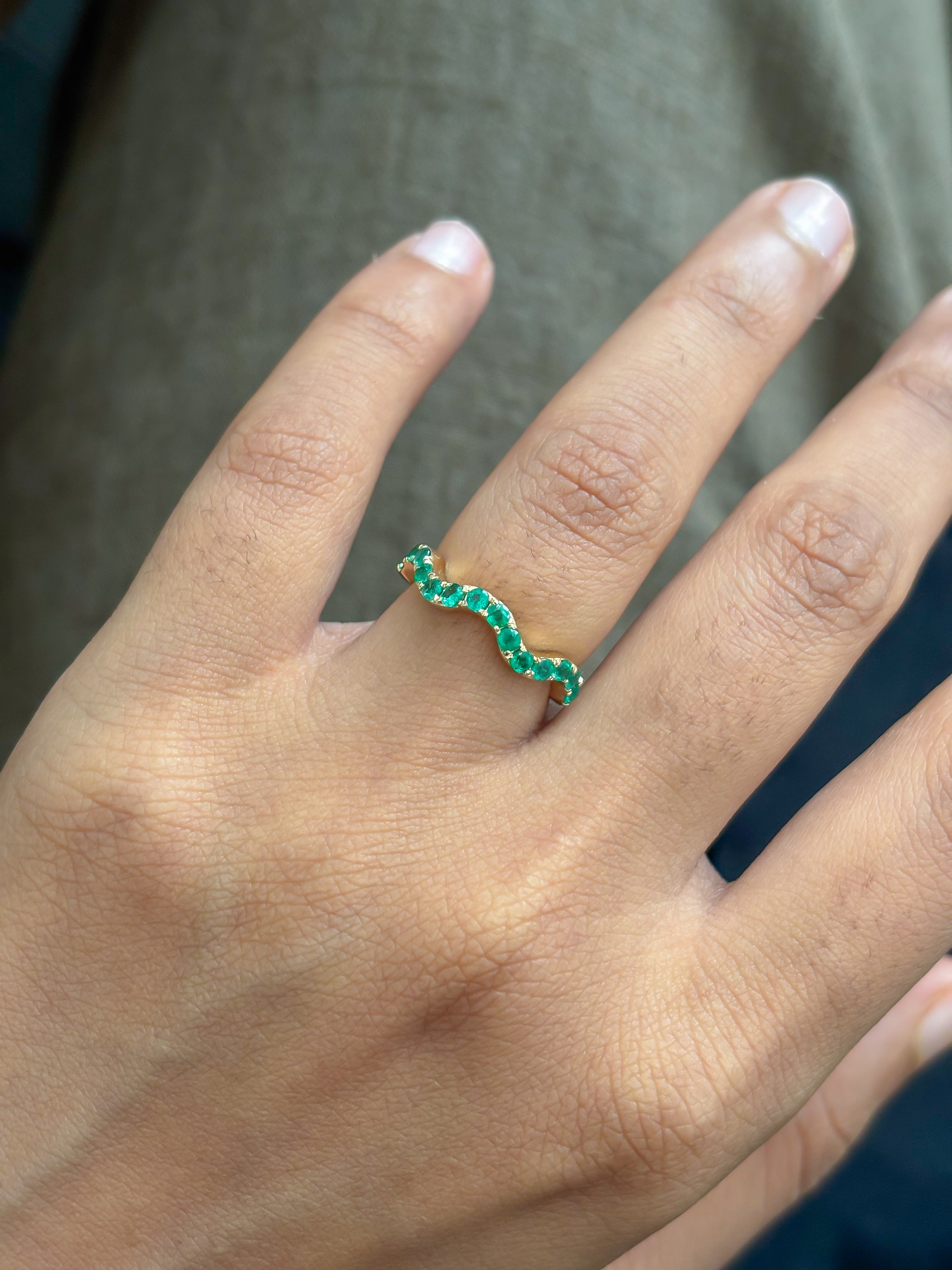 JPRG-5768/13620 Emerald Ring | 14K