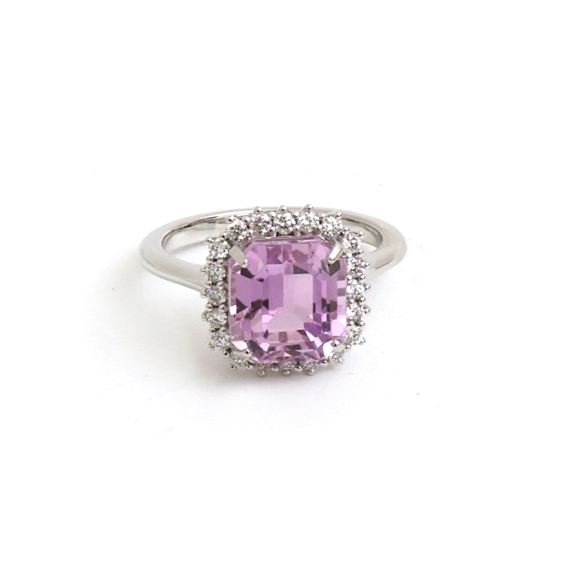 JPRG-5770/13622 Kunzite Diamond Ring | 14K