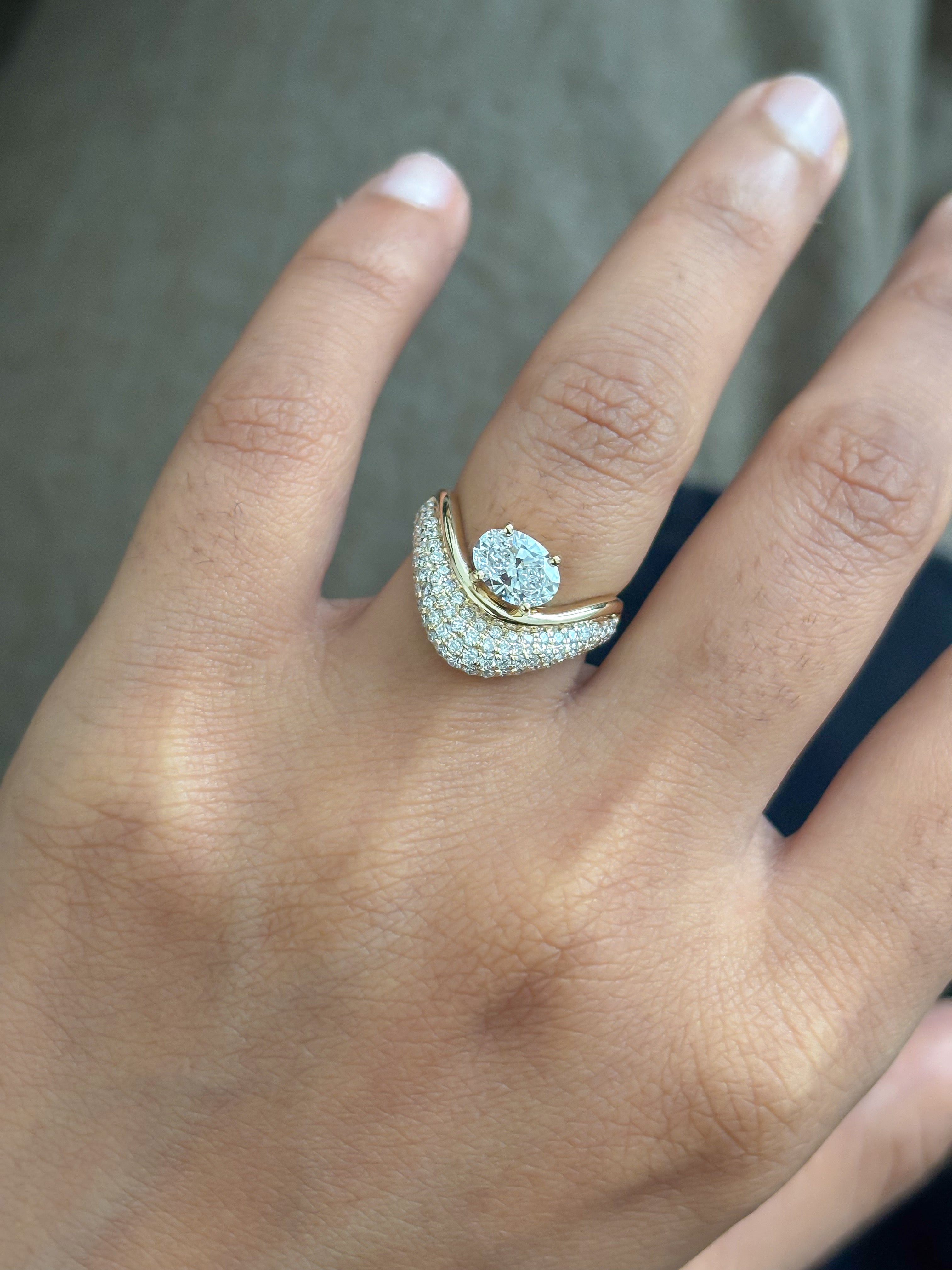 JPRG-5773/13625 Lab Grown Diamond Ring | 14K
