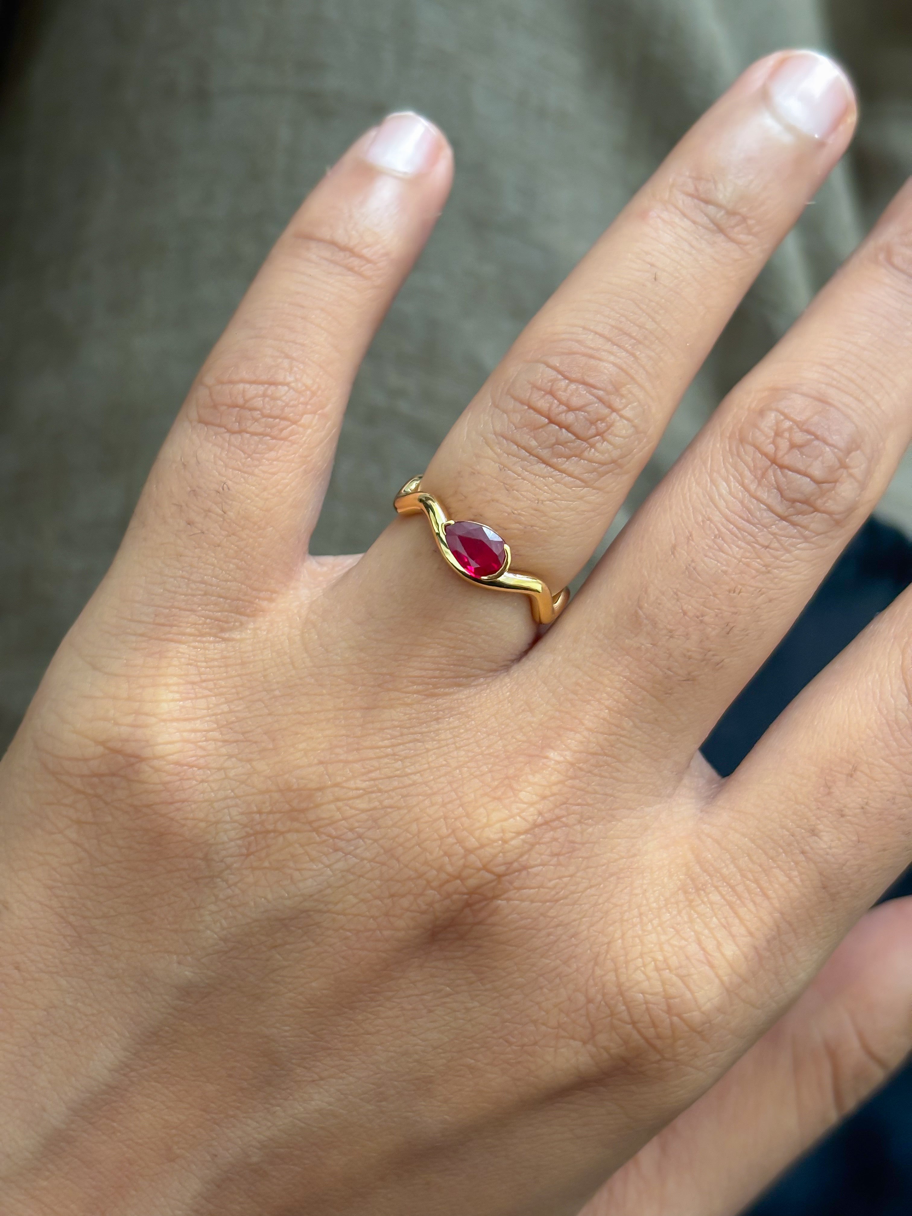 JPRG-5778/13632 Ruby Ring | 18K