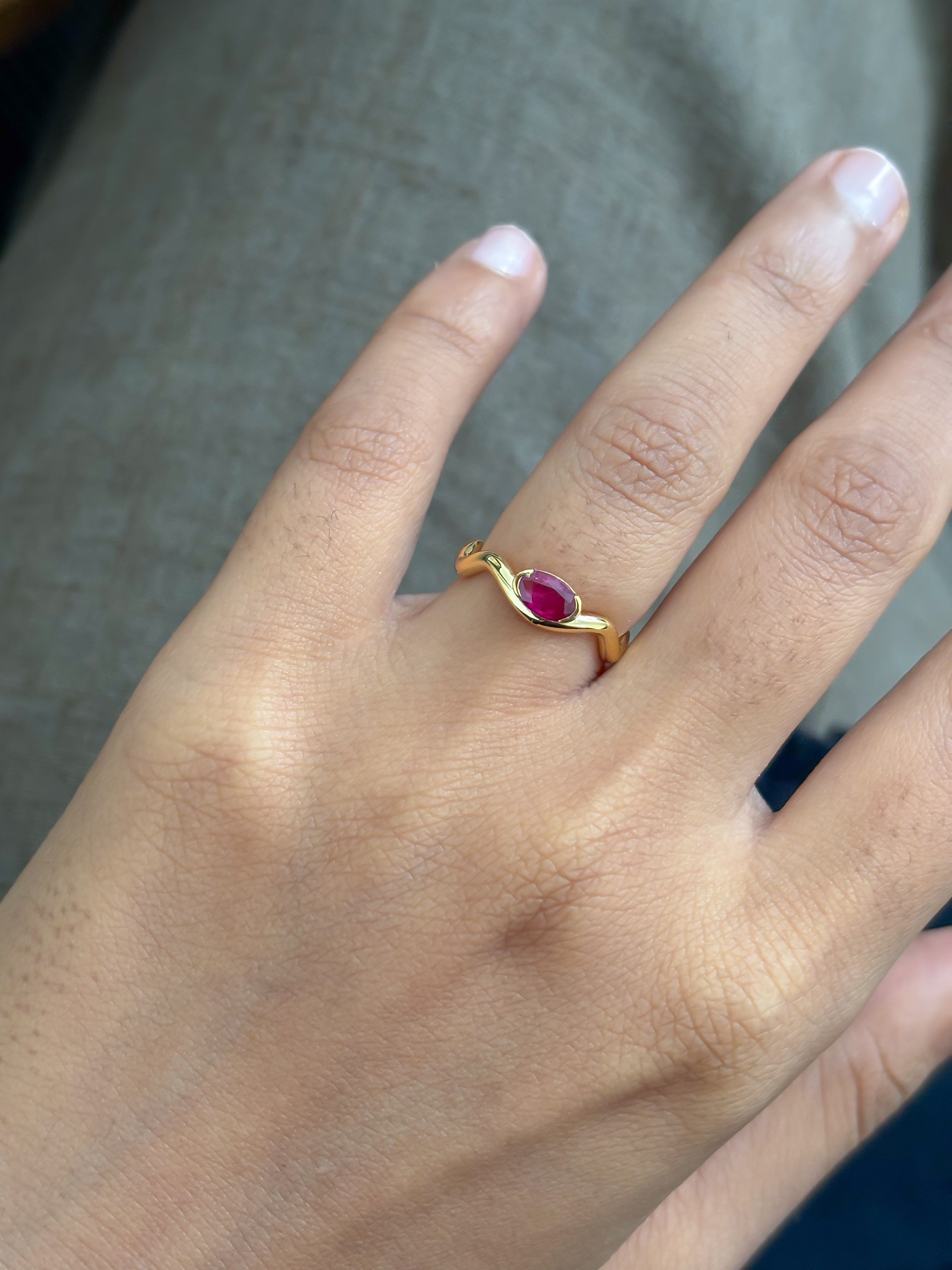JPRG-5783/13637 Ruby Ring | 18K