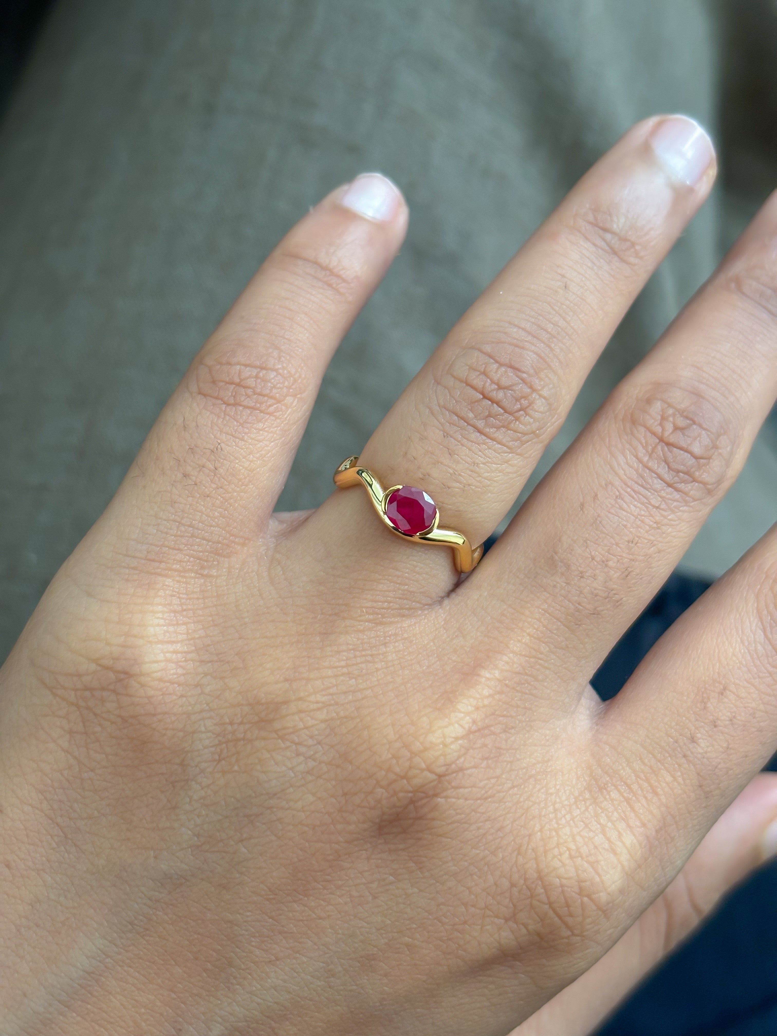 JPRG-5784/13638 Ruby Ring | 18K