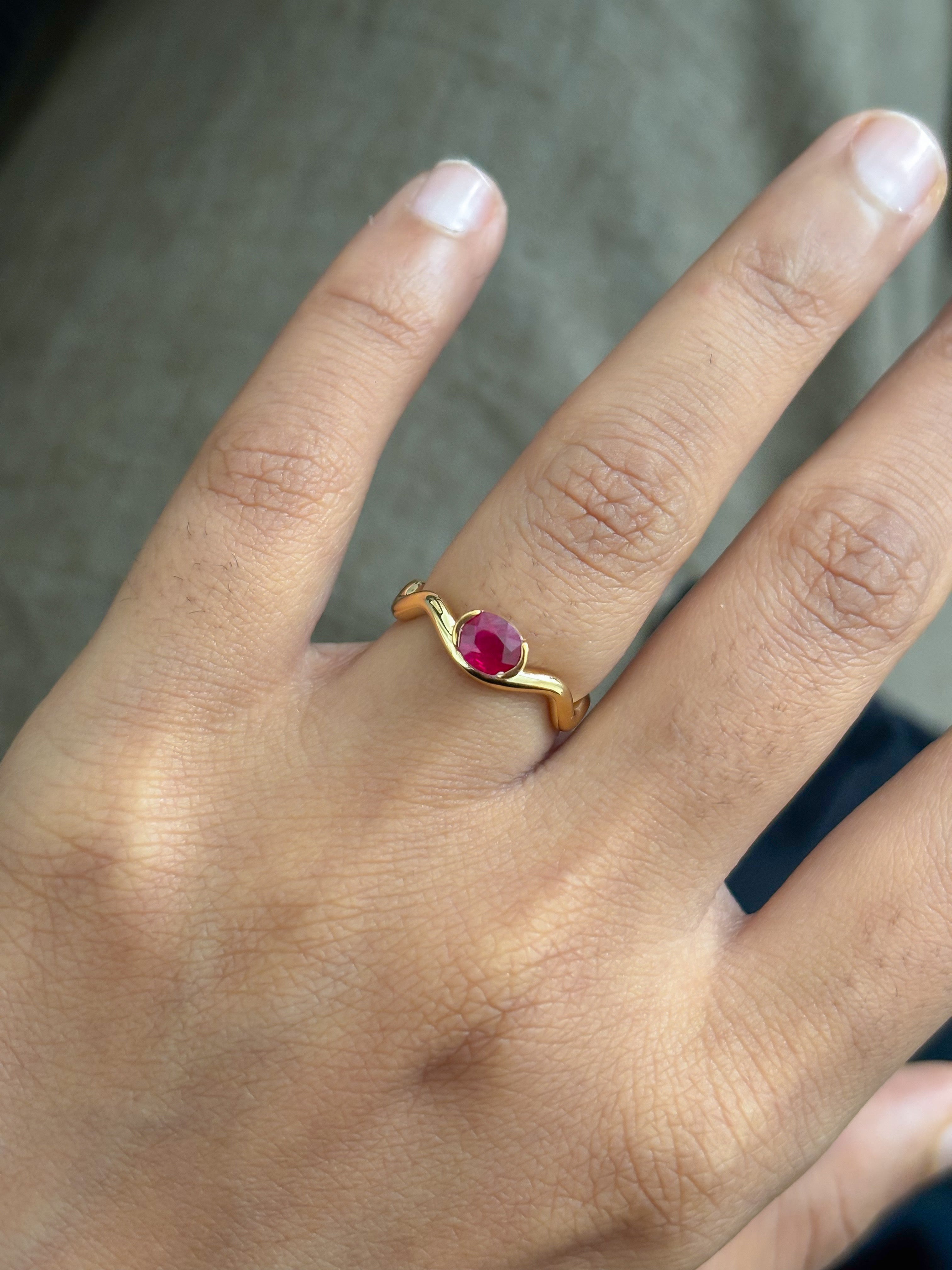 JPRG-5785/13639 Ruby Ring | 18K