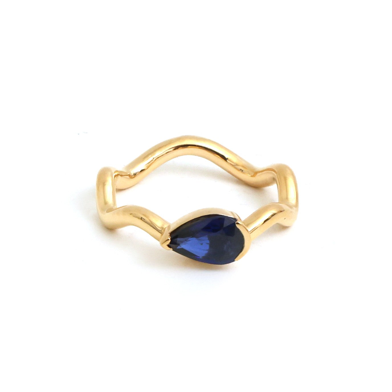 JPRG-5786/13640 Blue Sapphire Ring | 18K
