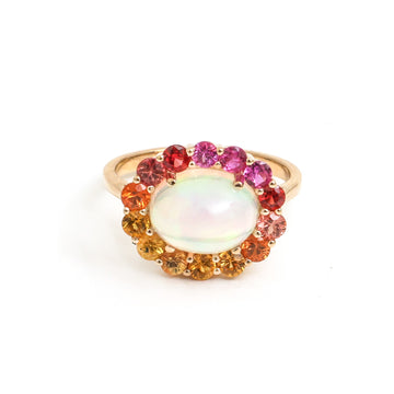 JPRG-5788/13642 Rainbow Sapphire Opal Ring | 14K