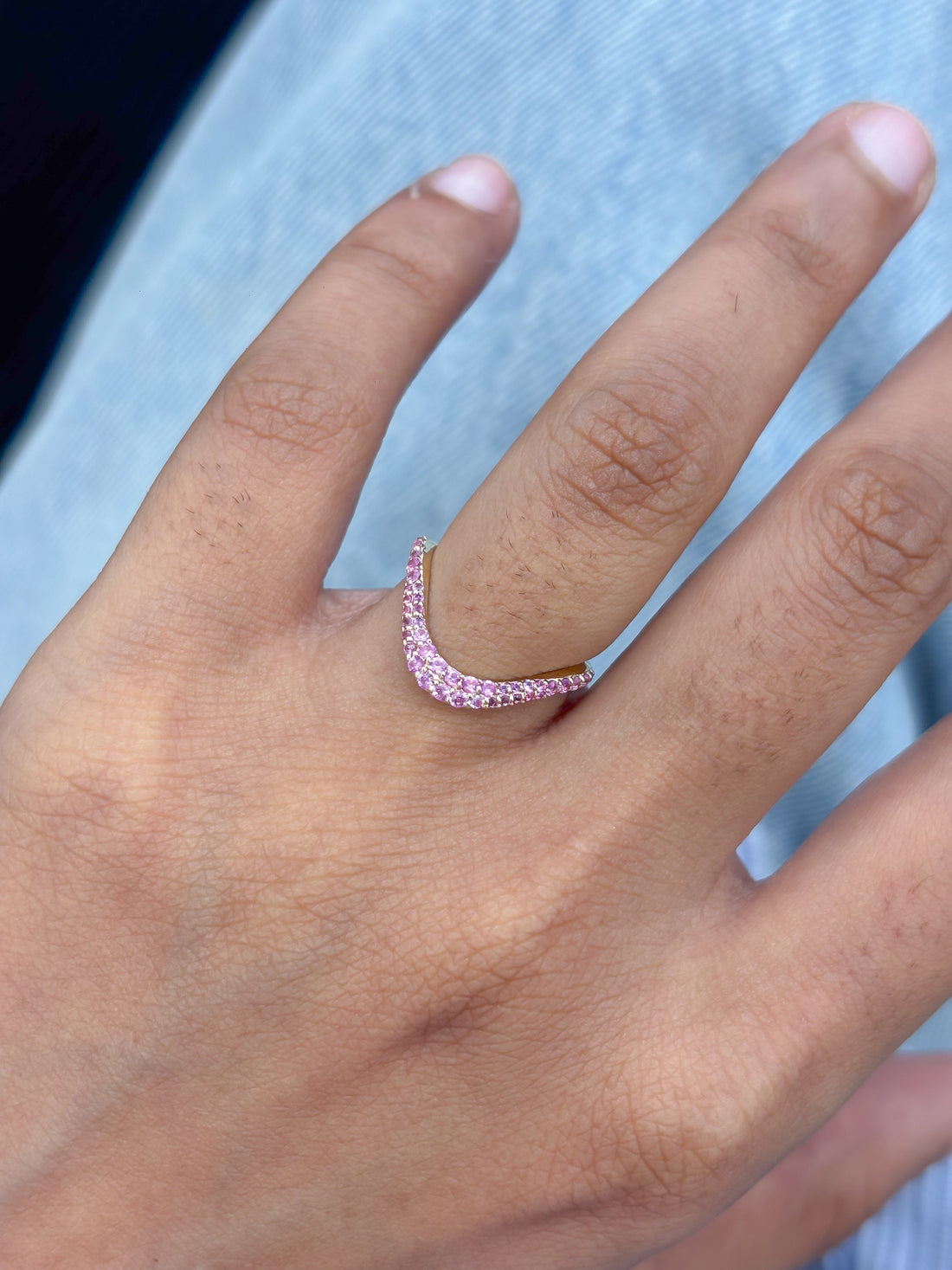 JPRG-5819/13721 Pink Sapphire Ring | 14K