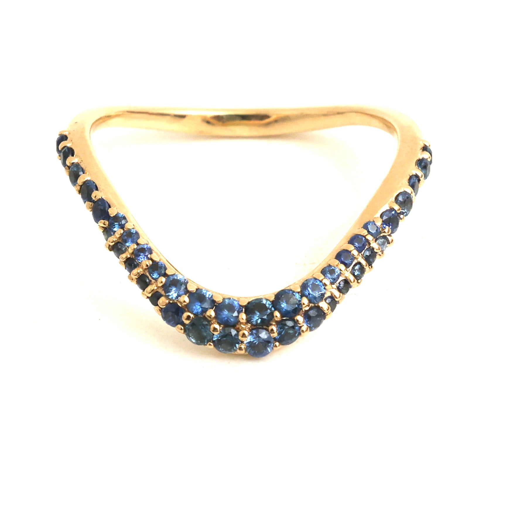 JPRG-5822/13724 Blue Sapphire Diamond Ring | 14K