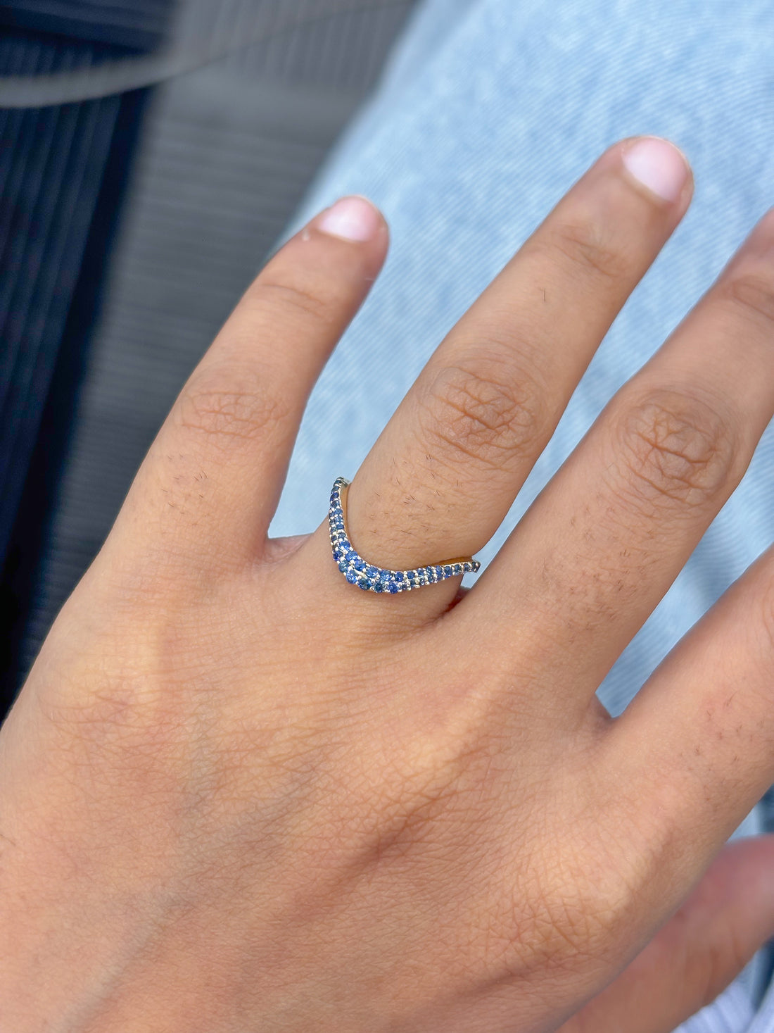 JPRG-5823/13725 Blue Sapphire Ring | 14K
