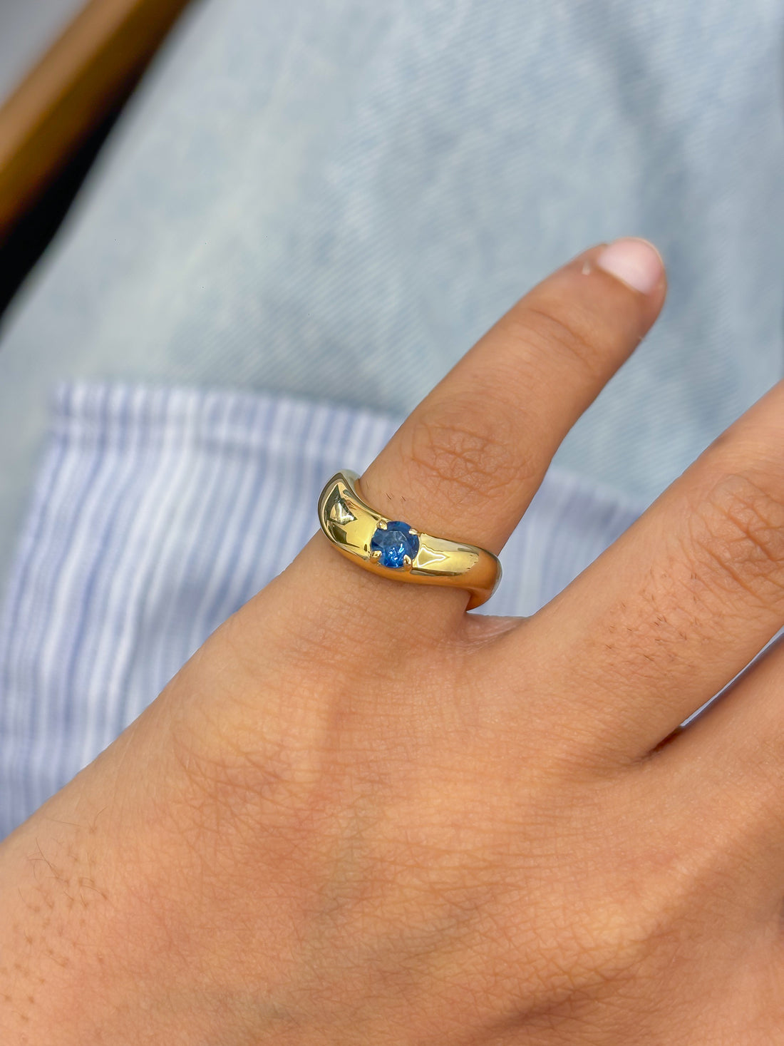 JPRG-5827/13739 Blue Sapphire Ring | 18K