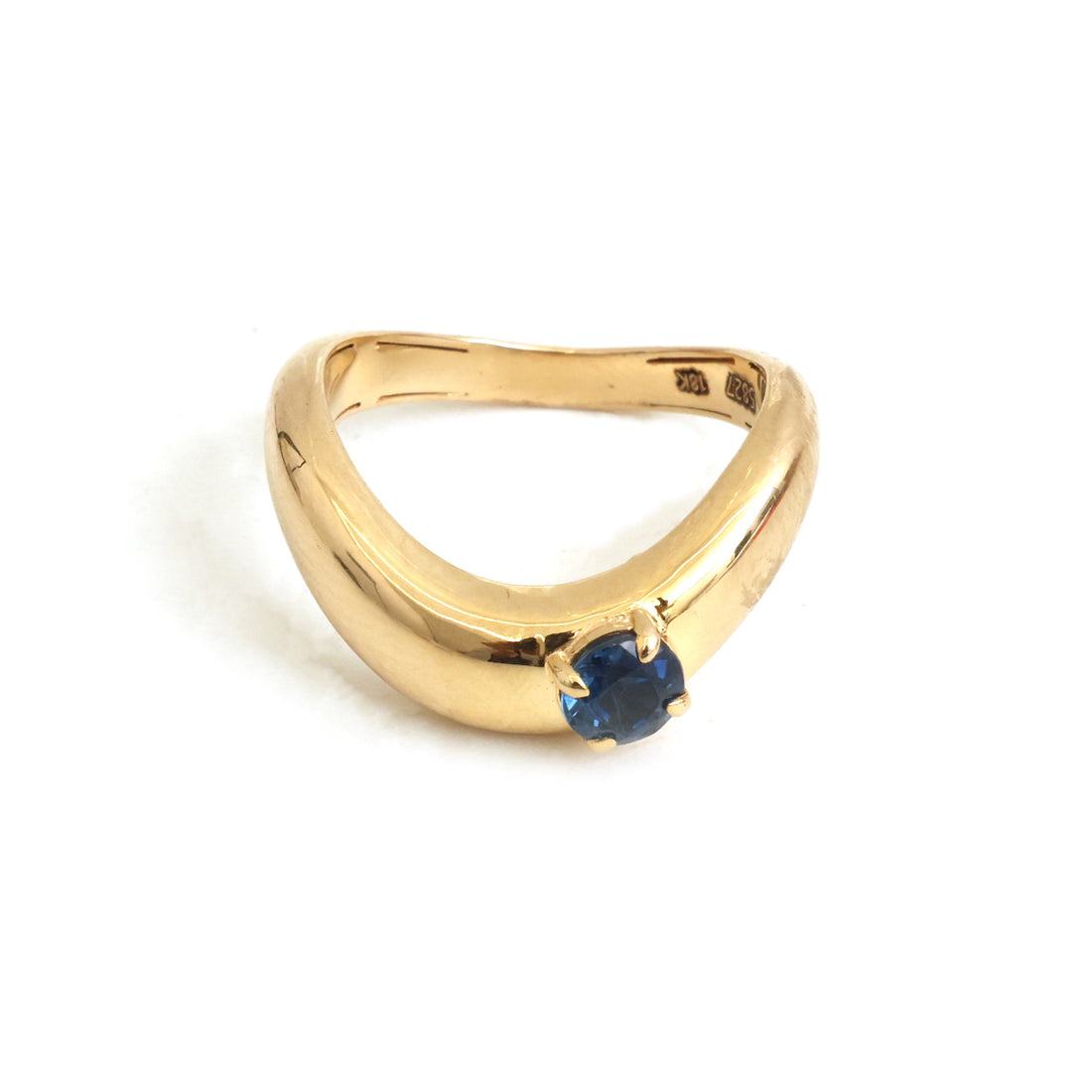 JPRG-5827/13739 Blue Sapphire Ring | 18K