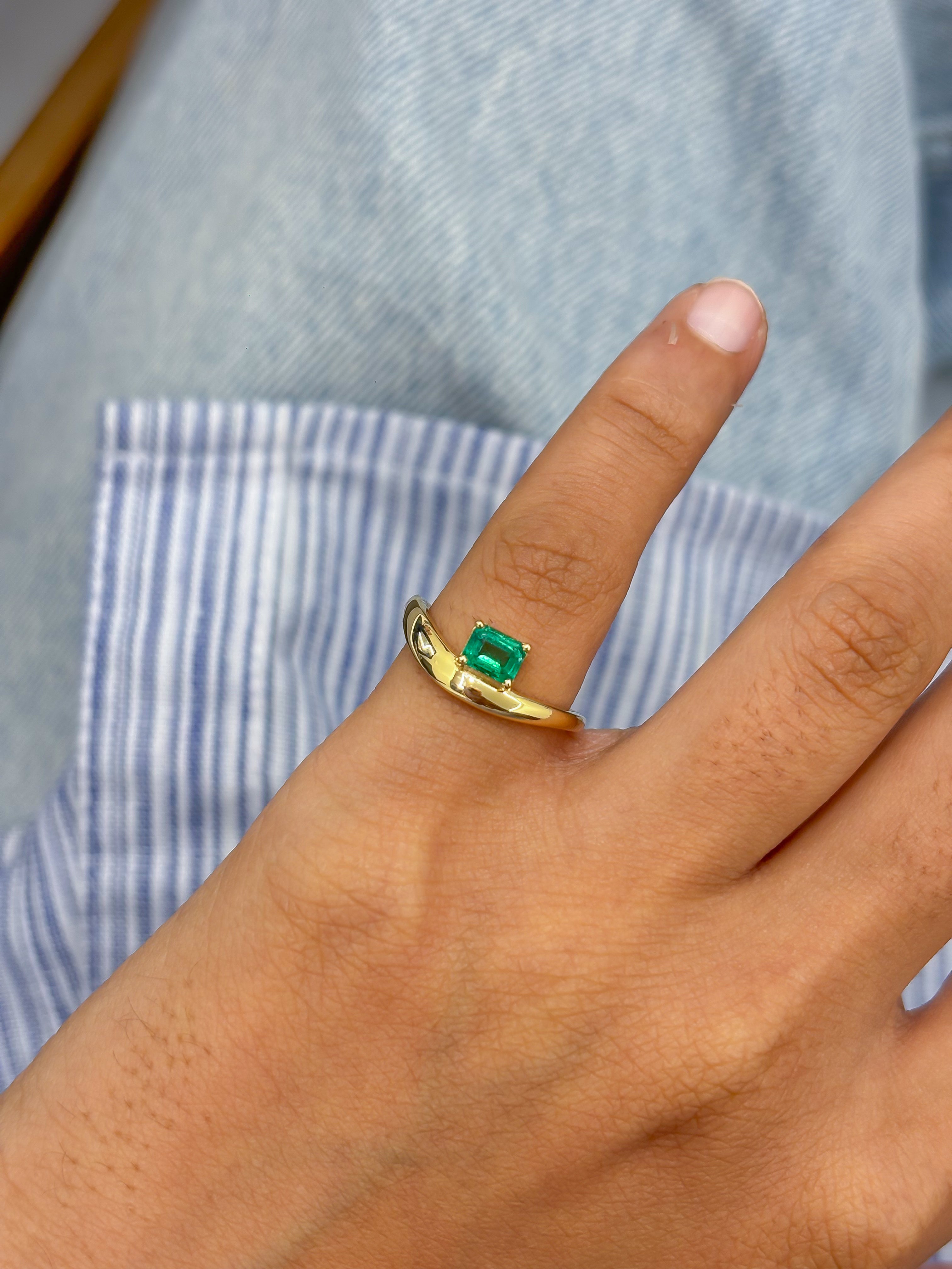 JPRG-5828/13740 Emerald Ring | 14K