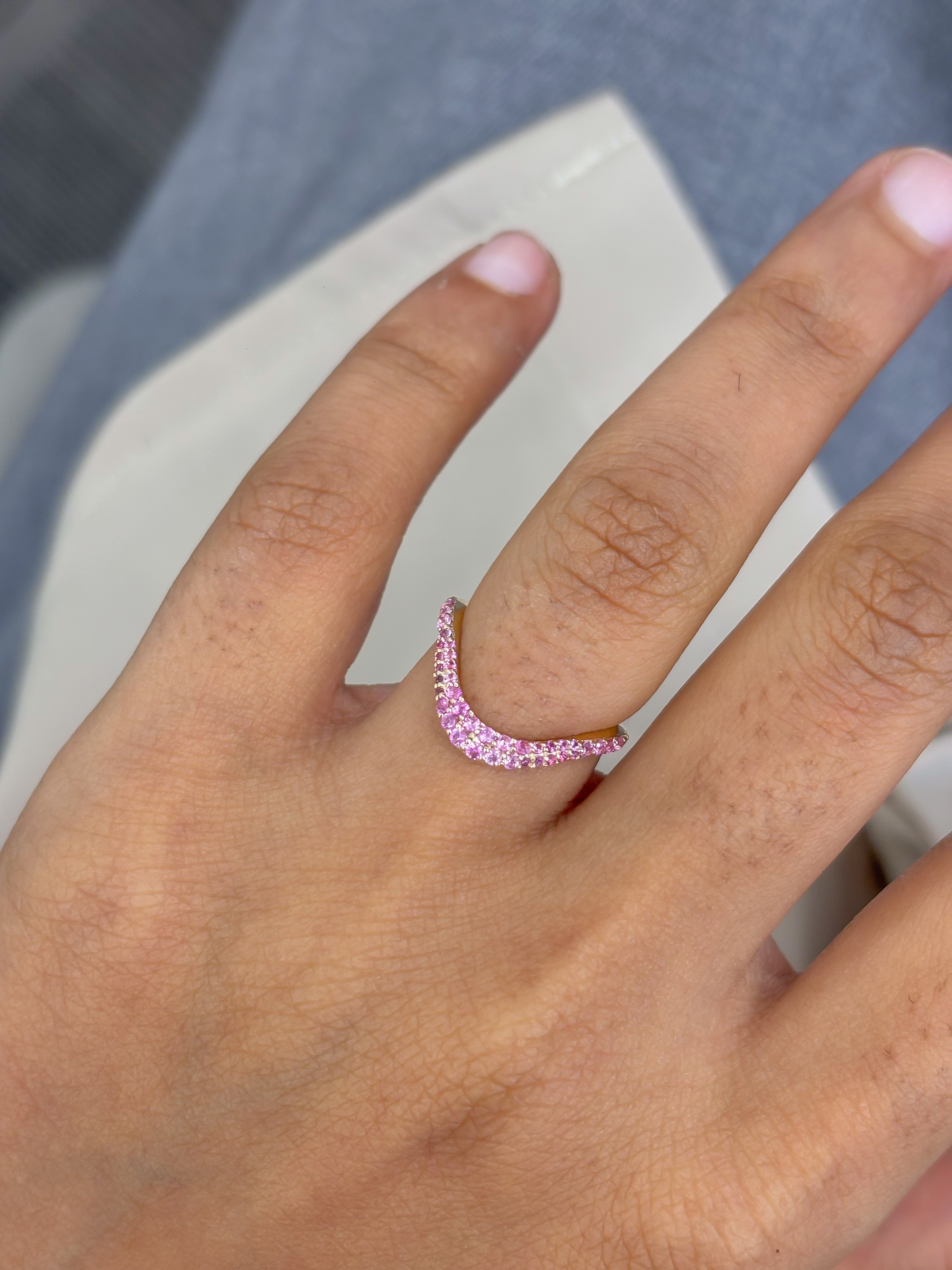 JPRG-5832/13778 Pink Sapphire Ring | 14K