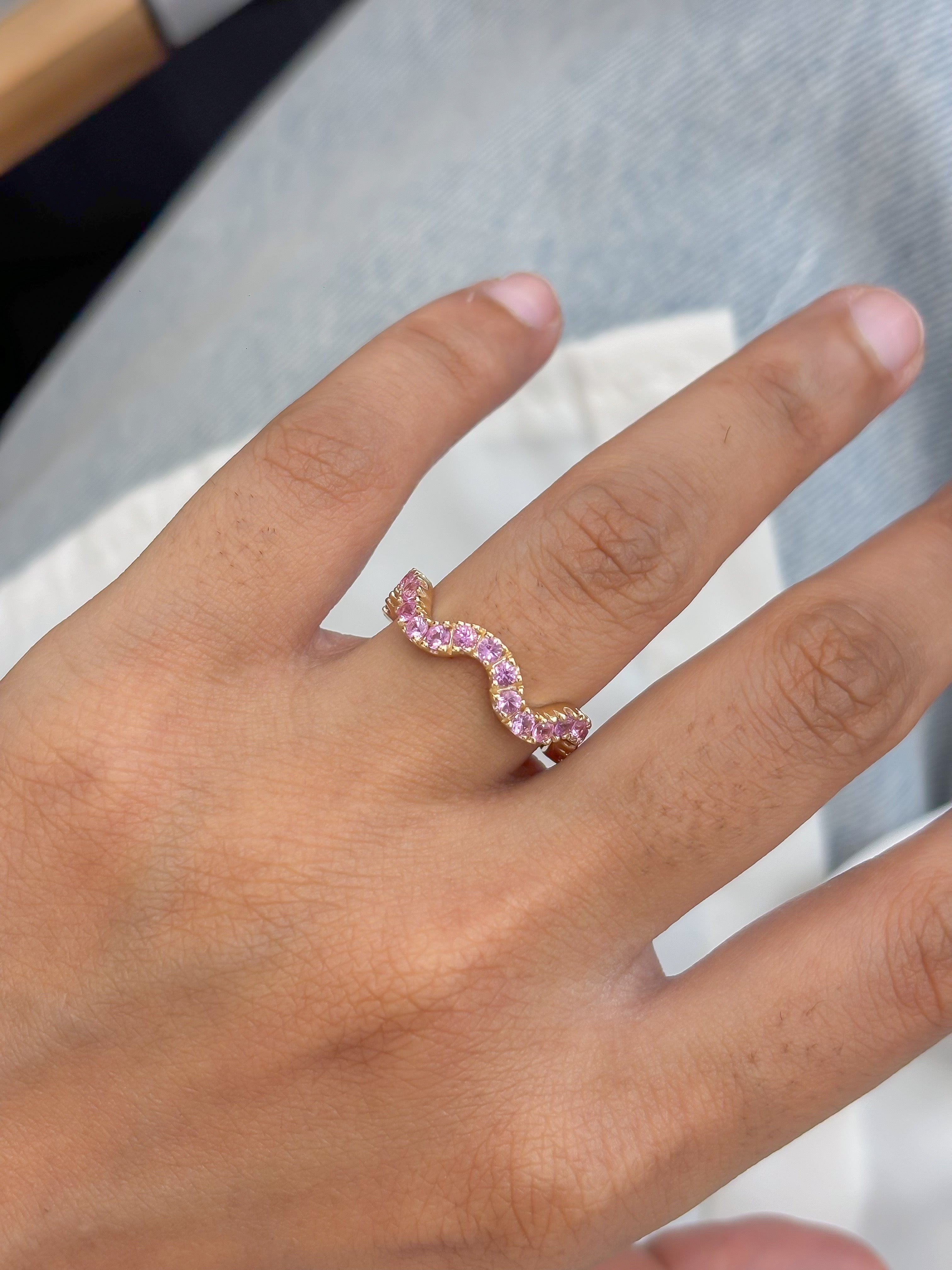 JPRG-5834/13807 Pink Sapphire Ring | 14K