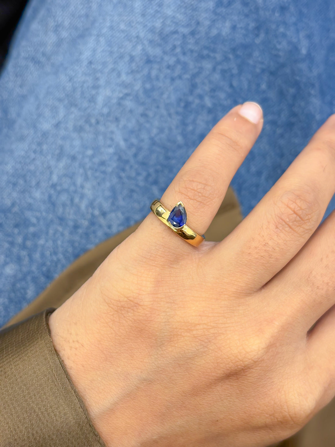 JPRG-5853/13863 Blue Sapphire Ring | 18K