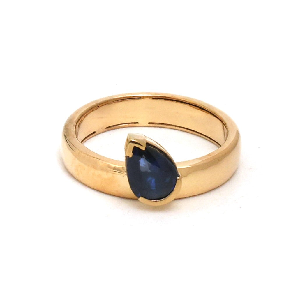 JPRG-5853/13863 Blue Sapphire Ring | 18K